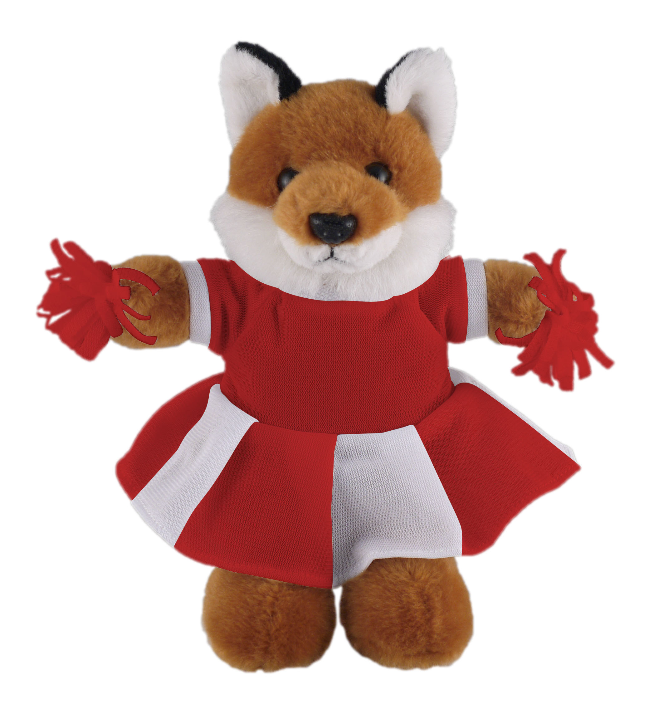 Soft Plush Stuffed Fox with Cheerleader Outfit 3