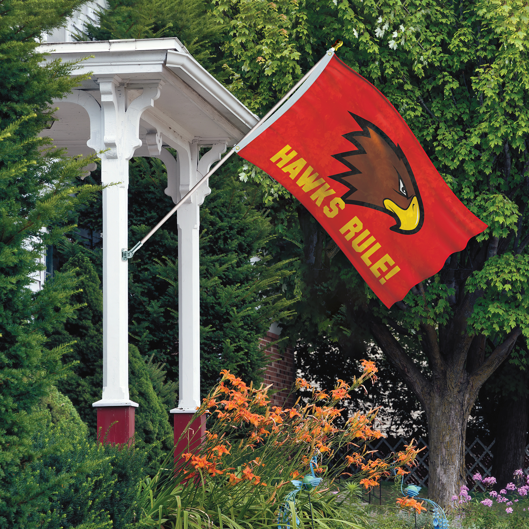 Deluxe Kit with 3' x 5' Flag and Silver Bracket 7