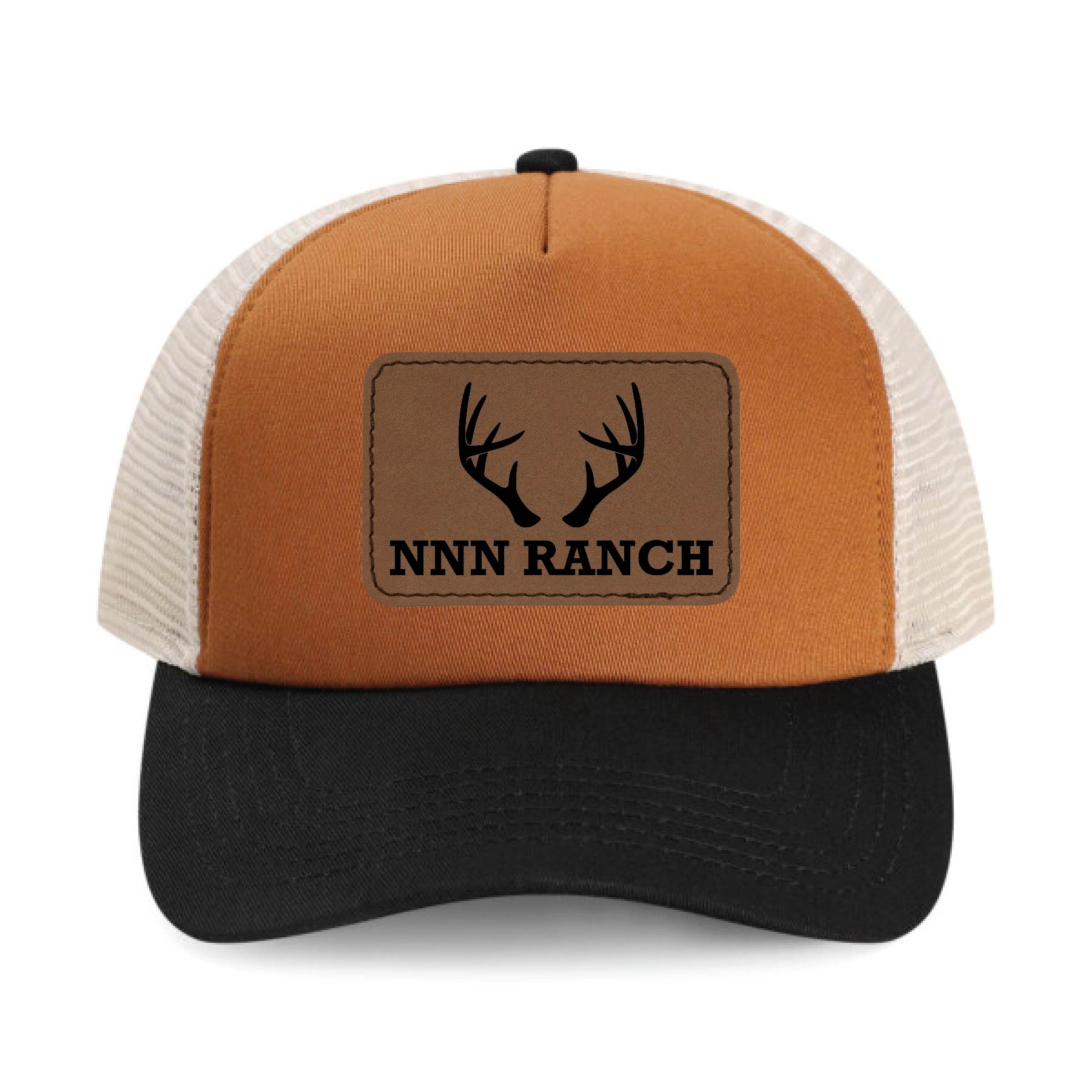 Imperial 1287 5-Panel North Country Trucker Hat w/ Leatherette Patches or Embroidery 40