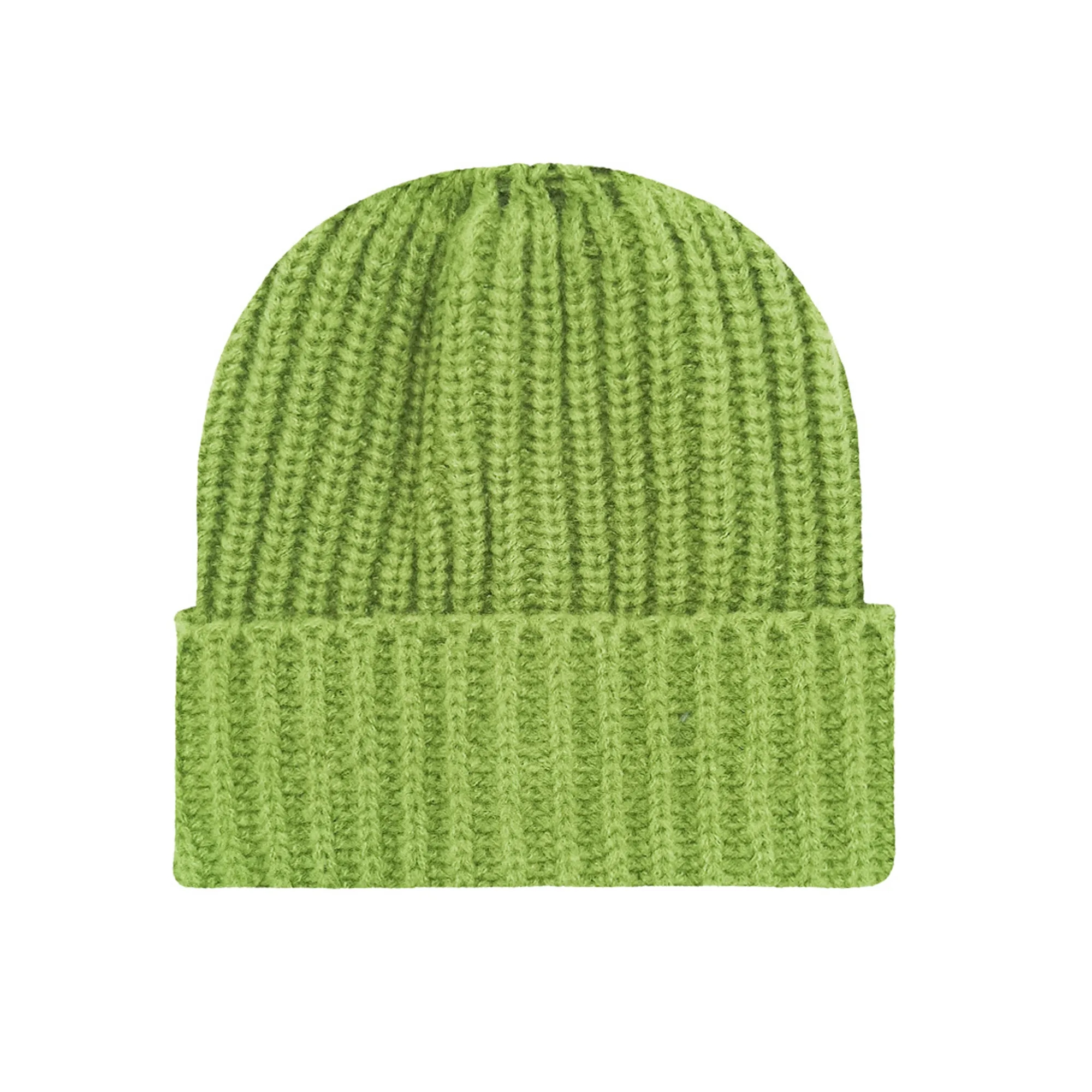Thick Needle Stripe Knitted Hat 12