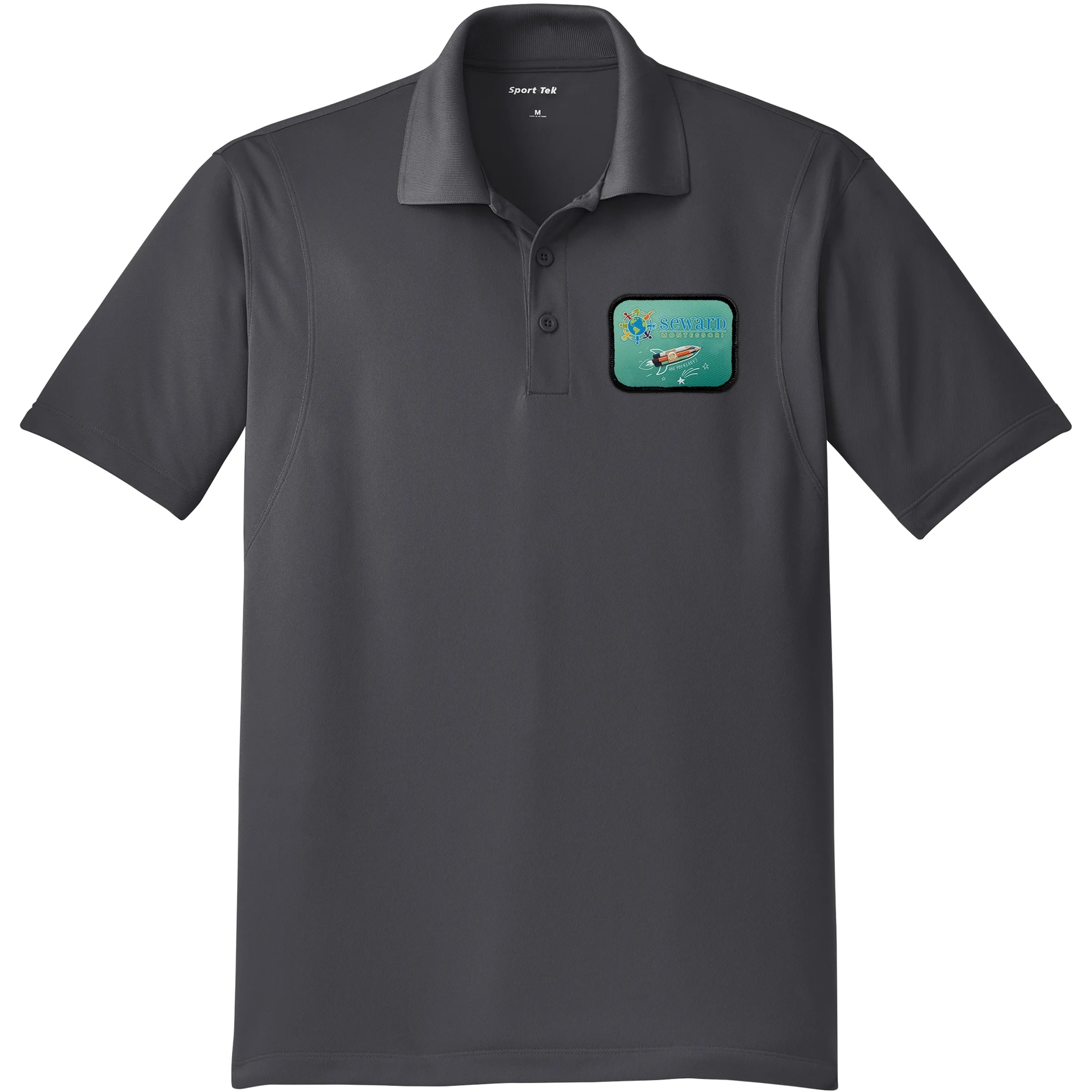 SPORT-TEK(R) MICROPIQUE SPORT-WICK(R) POLO WITH EMBLEM 35