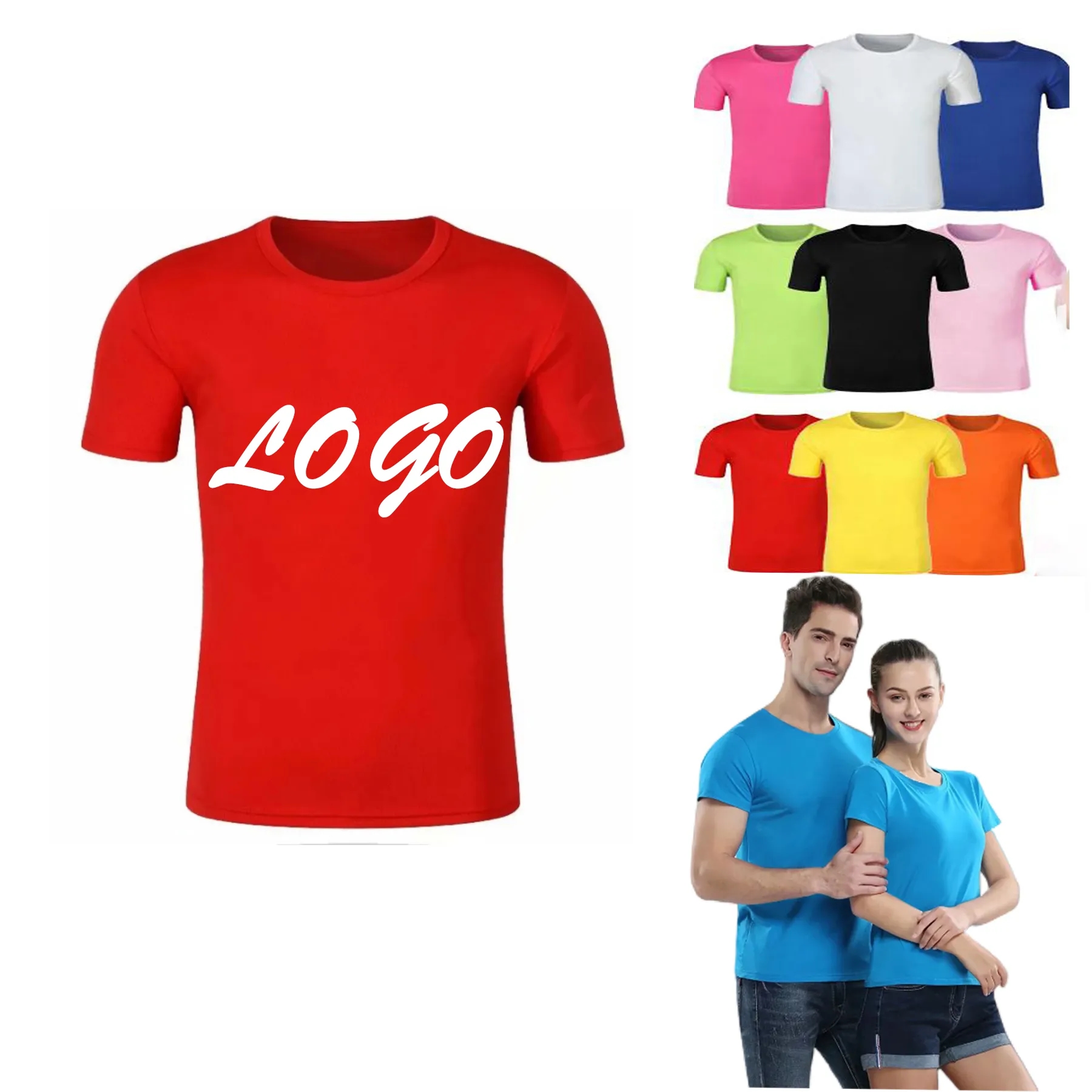 Dry-Fit Moisture Wicking Performance Polyster Short Sleeve 5