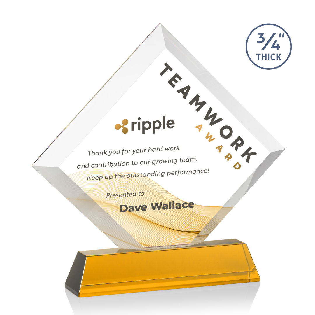 Belaire VividPrint™ Award on Newhaven Base - Amber 2