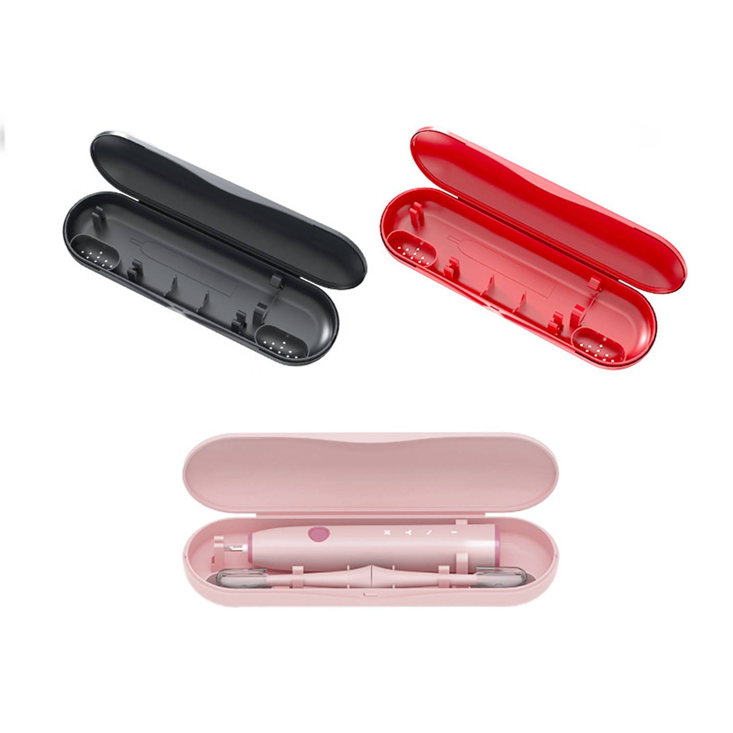 Portablet Plastic Electric Toothbrush Travel Case For Adults 4