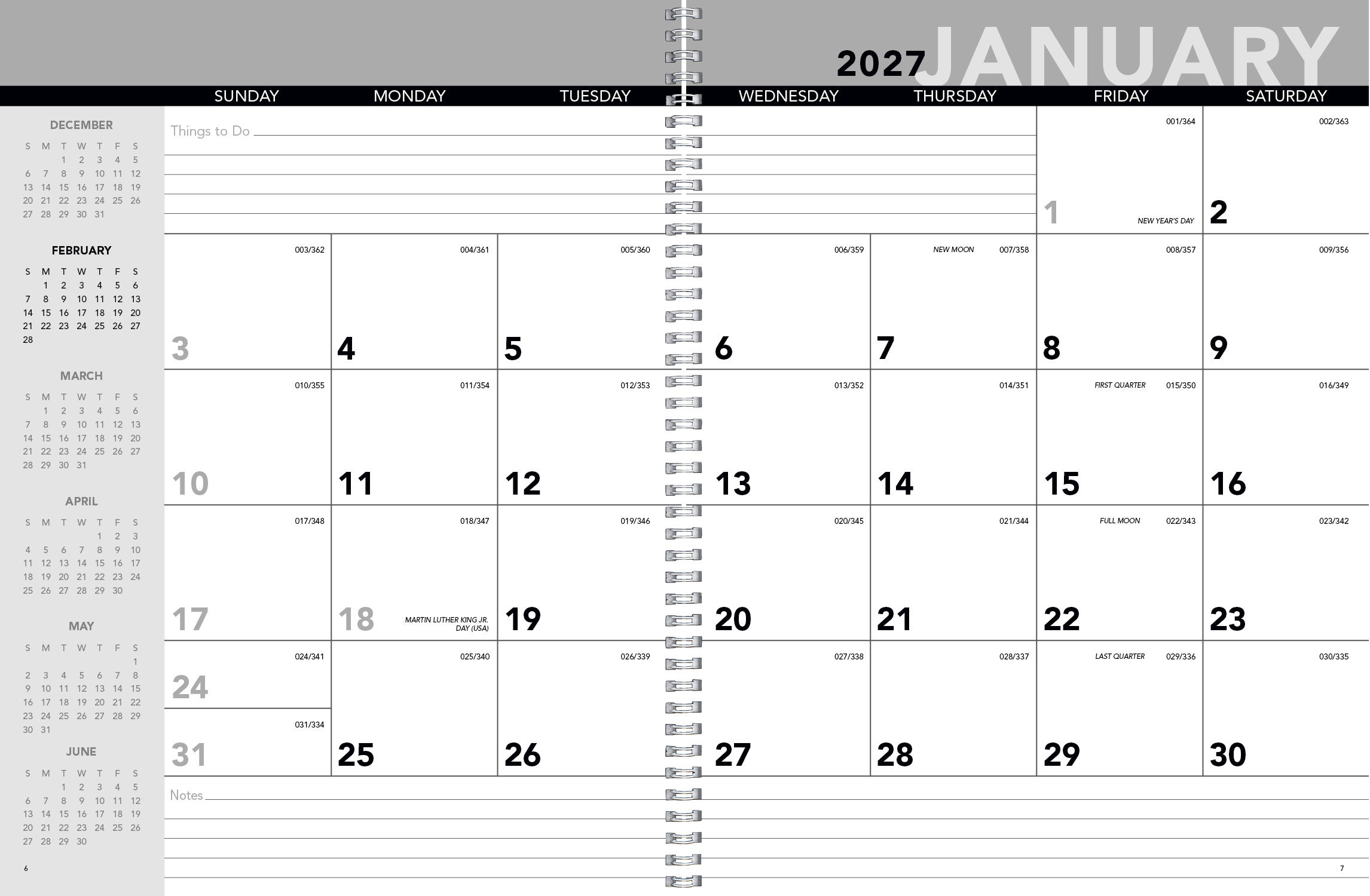 Triumph® Calendars Standard Year Desk Planner with Custom Cover 19