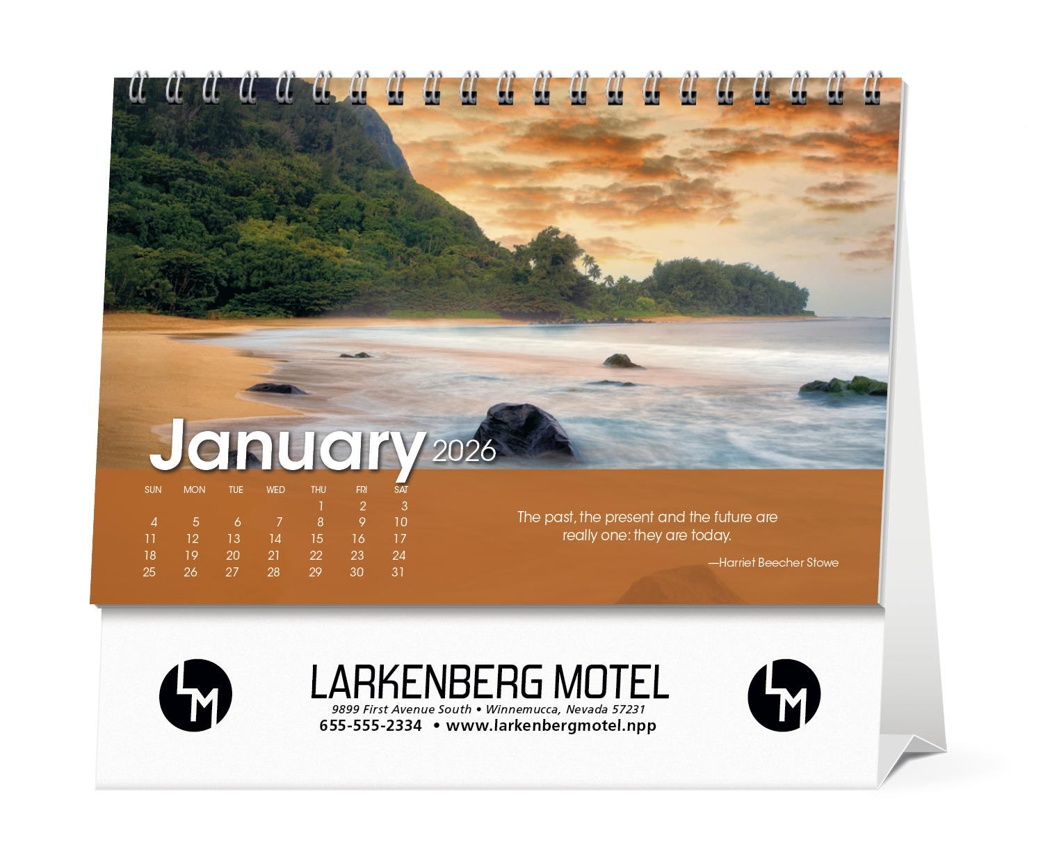 Triumph® Calendars Scenic Moments Large Desk Calendar 45