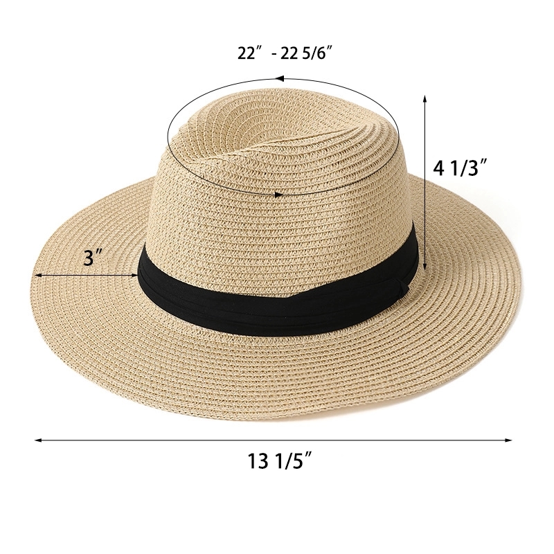 Straw Panama Beach Sun Hat 4