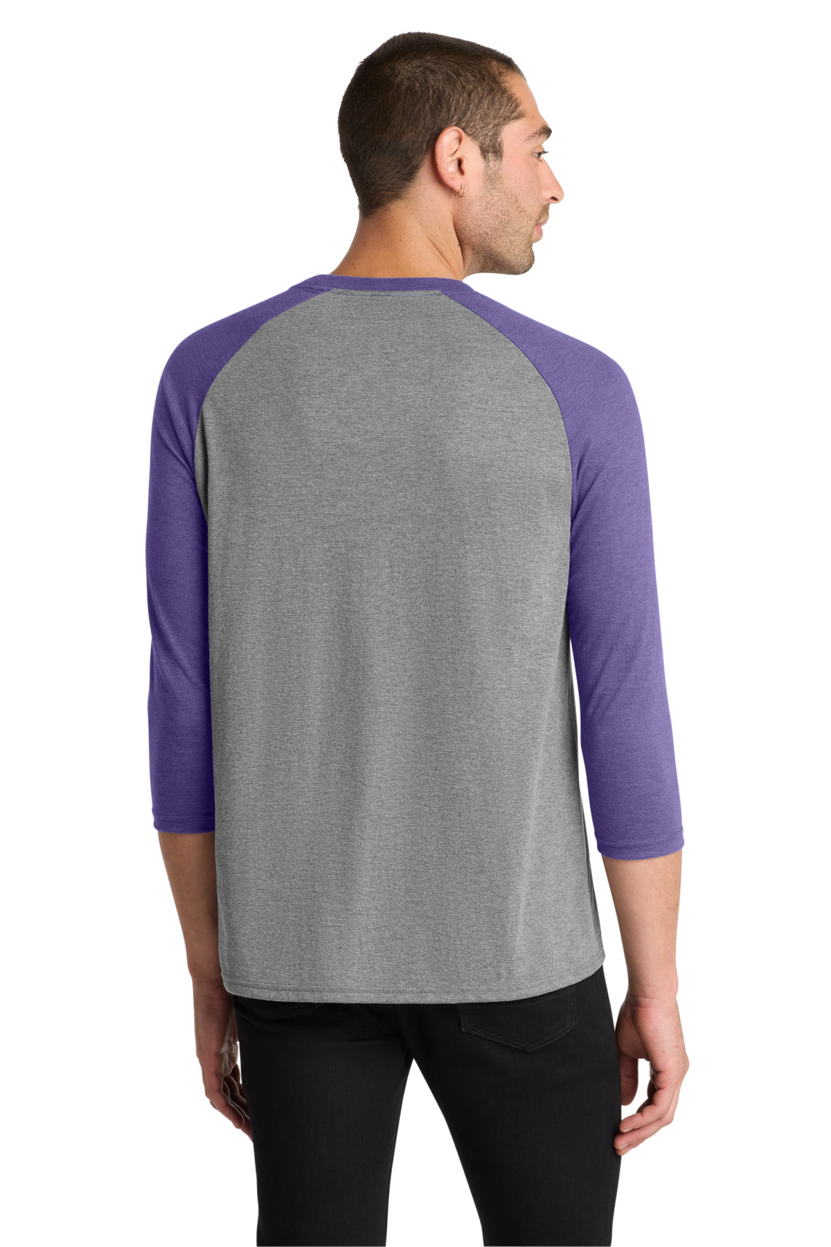 District Perfect Tri 3/4-Sleeve Raglan. DM136 9
