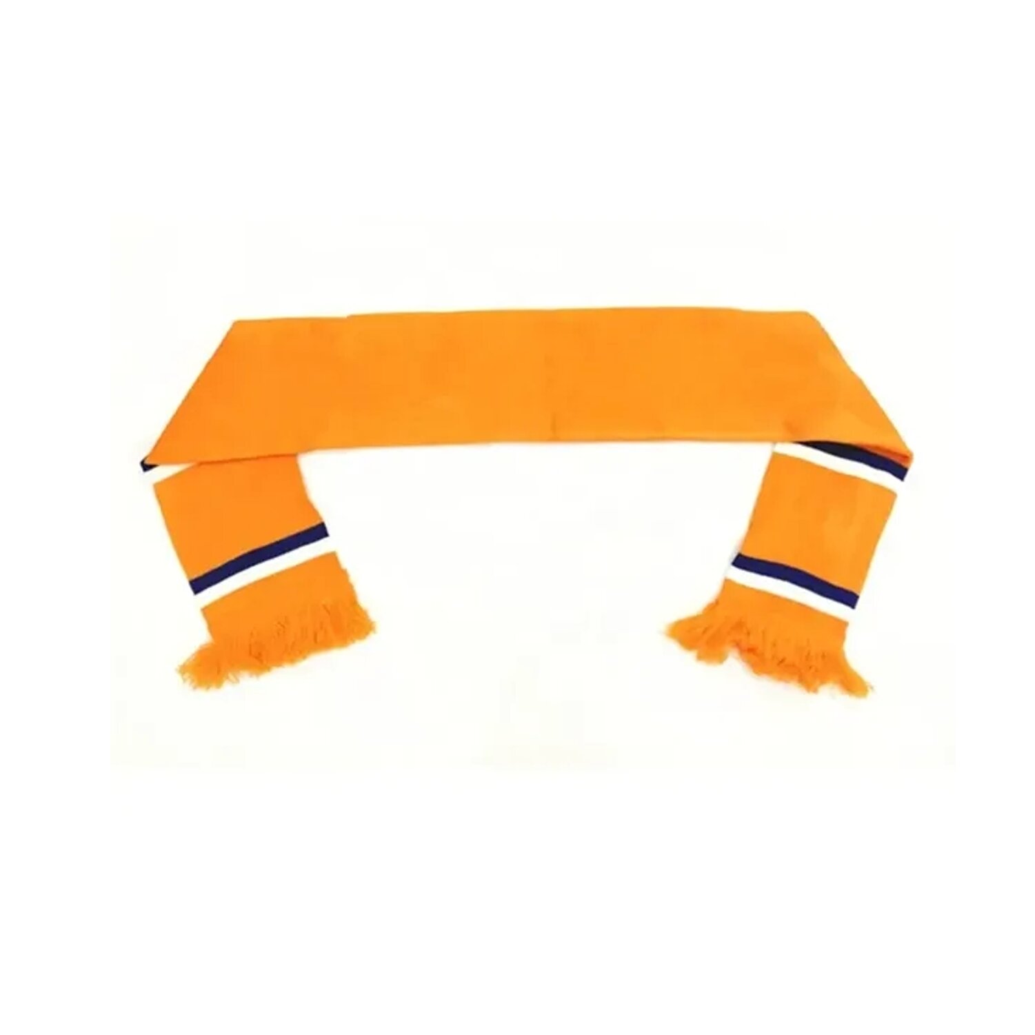 Knitted Jacquard Stadium Scarf W/ Fringe 2
