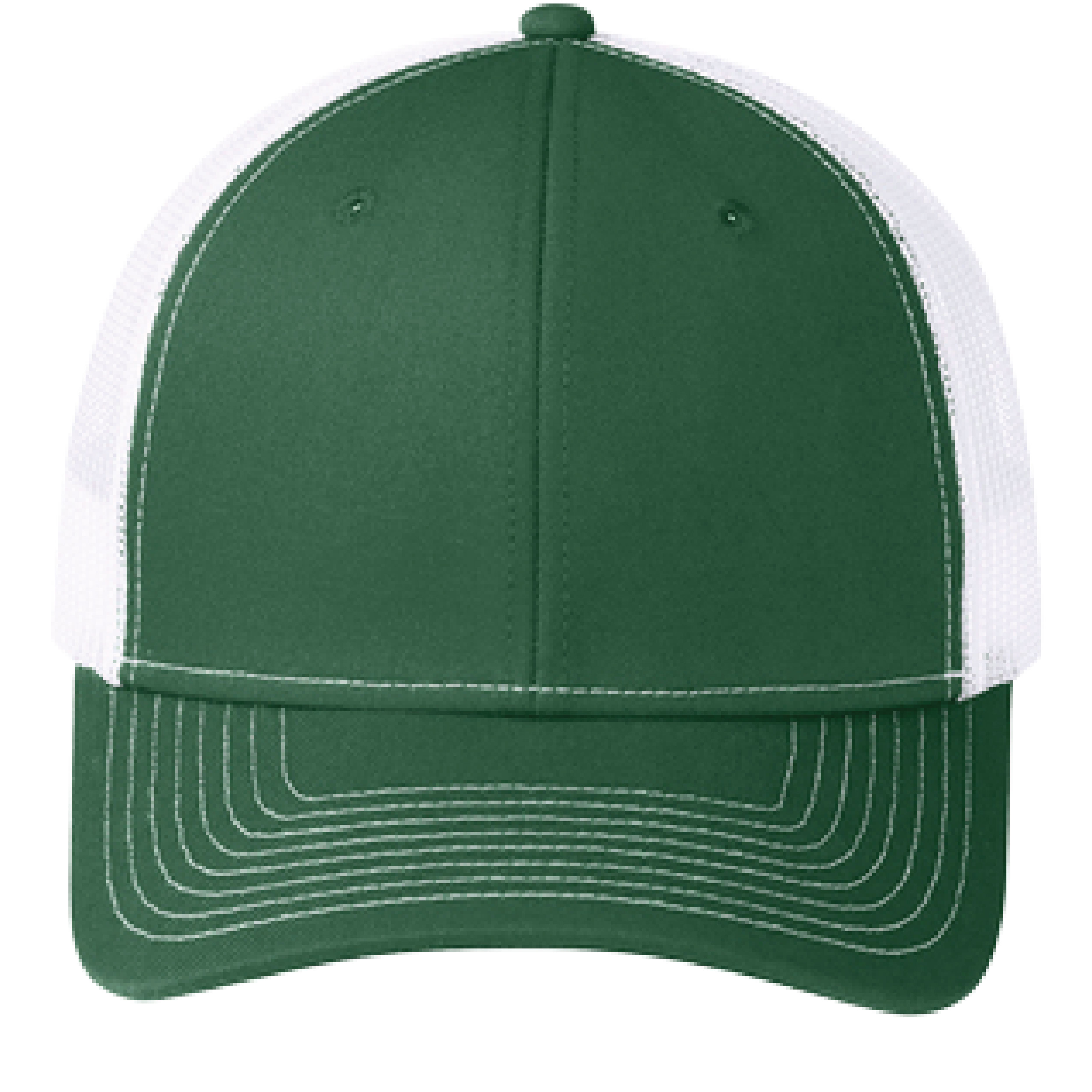 Port Authority C402 6-Panel Snapback Trucker Hat w/Leatherette Adhesive Patches or Embroidery 13