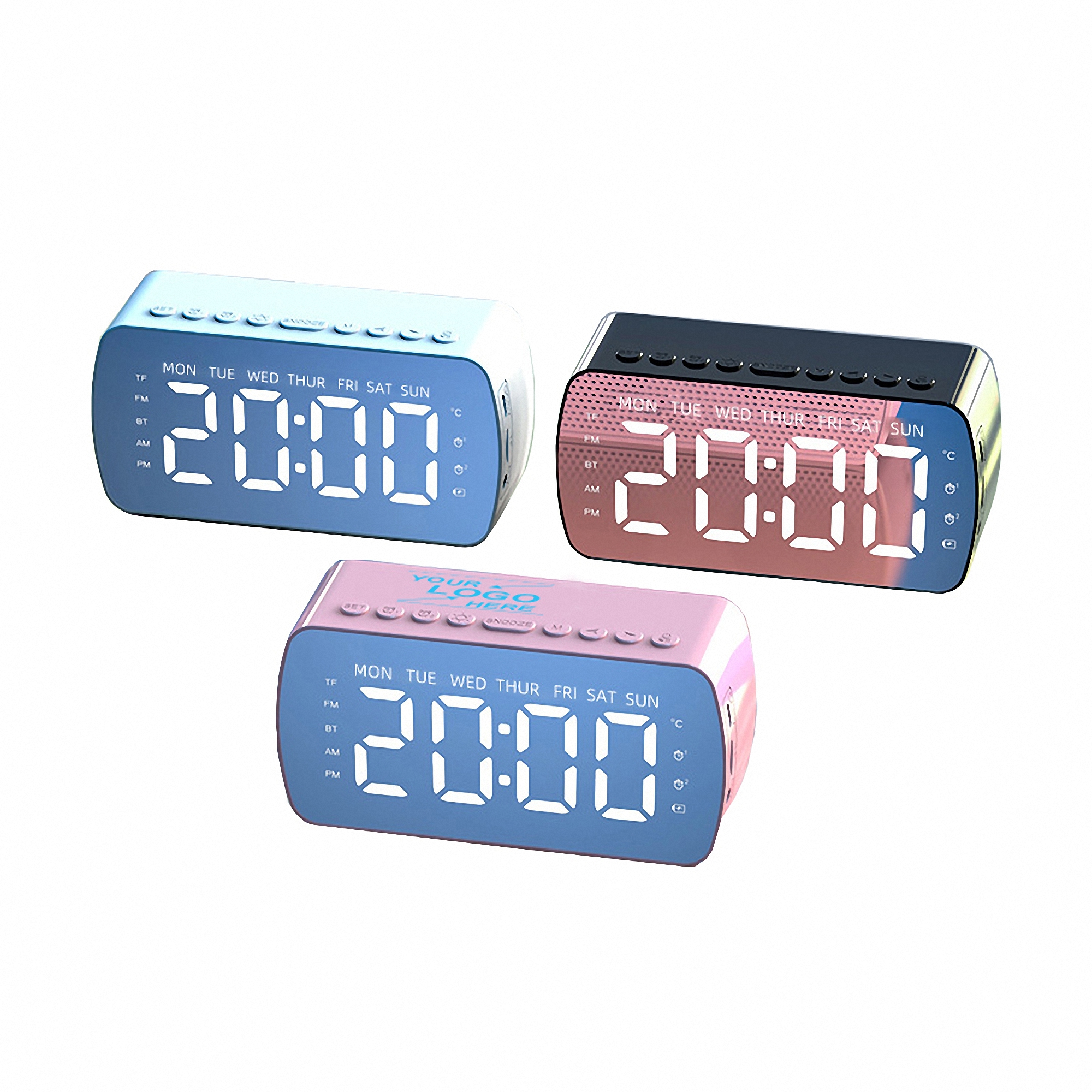 Wireless Speaker with Digital Alarm Clock