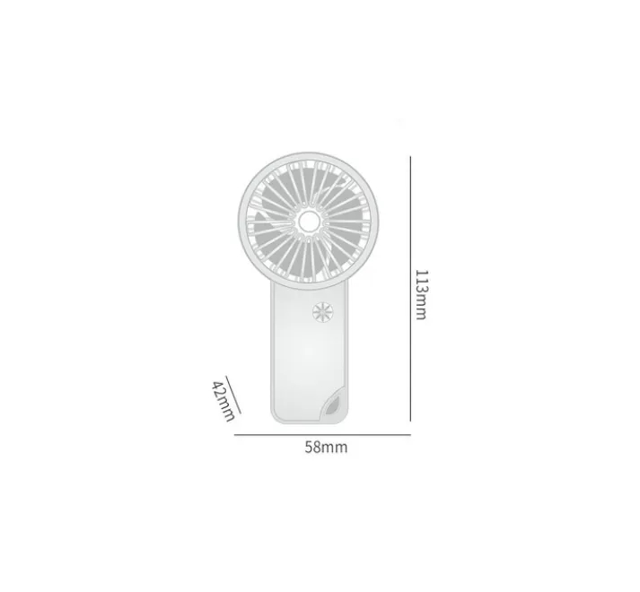 Rechargeable Mini USB Fan with Carabiner 4