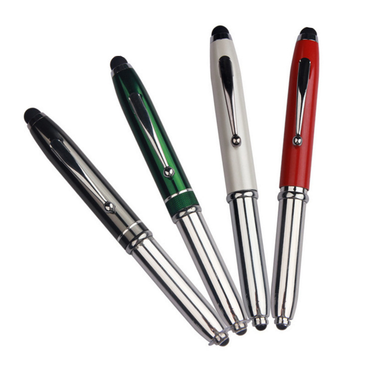 3 in 1 Multifunction LED Light & Aluminum Ballpoint Pen 2