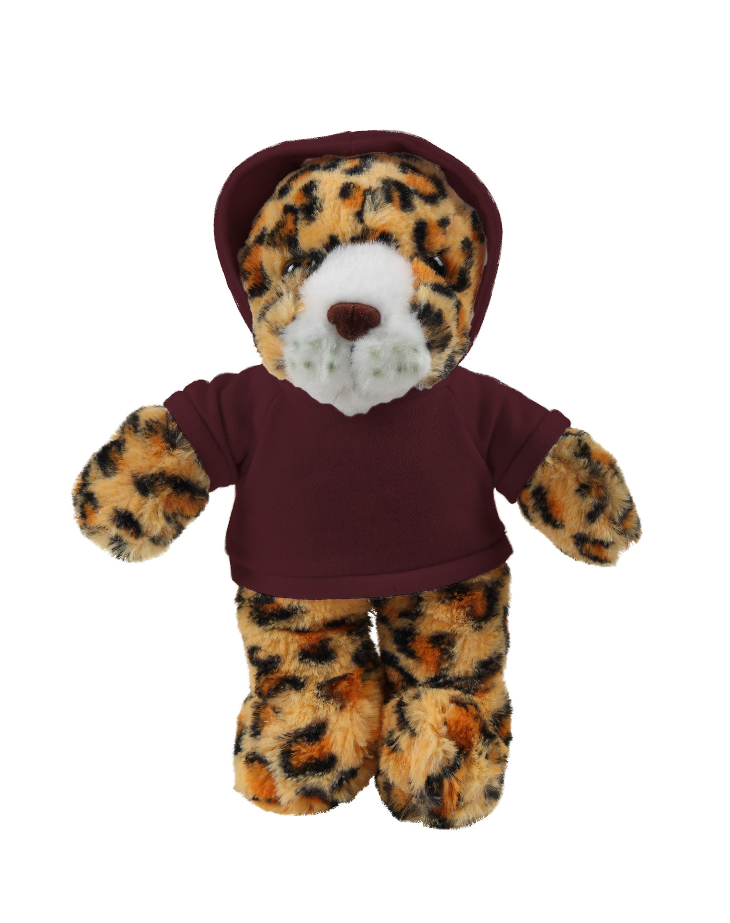 soft plush Leopard with hoodie 4