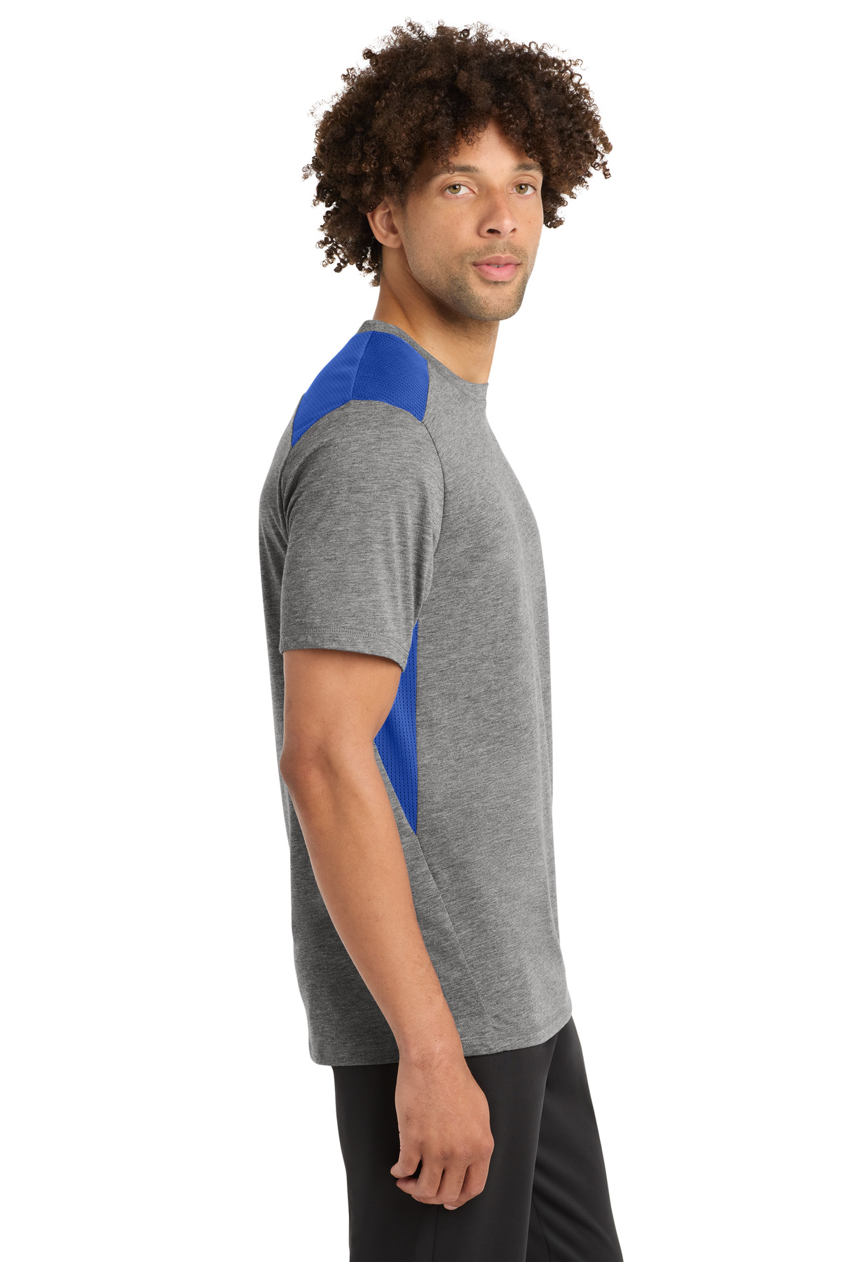 Sport-Tek PosiCharge Tri-Blend Wicking Draft Tee. ST410 34