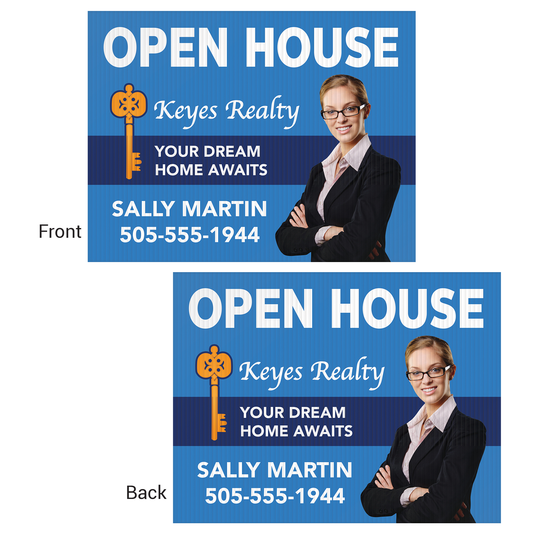 Medium Corrugated Yard Sign - Full Color - 2 Sides 5
