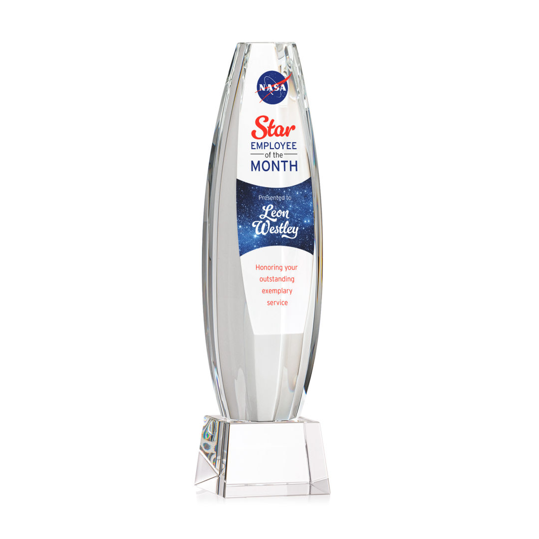 Hoover VividPrint™ Award on Robson Base - Clear 9