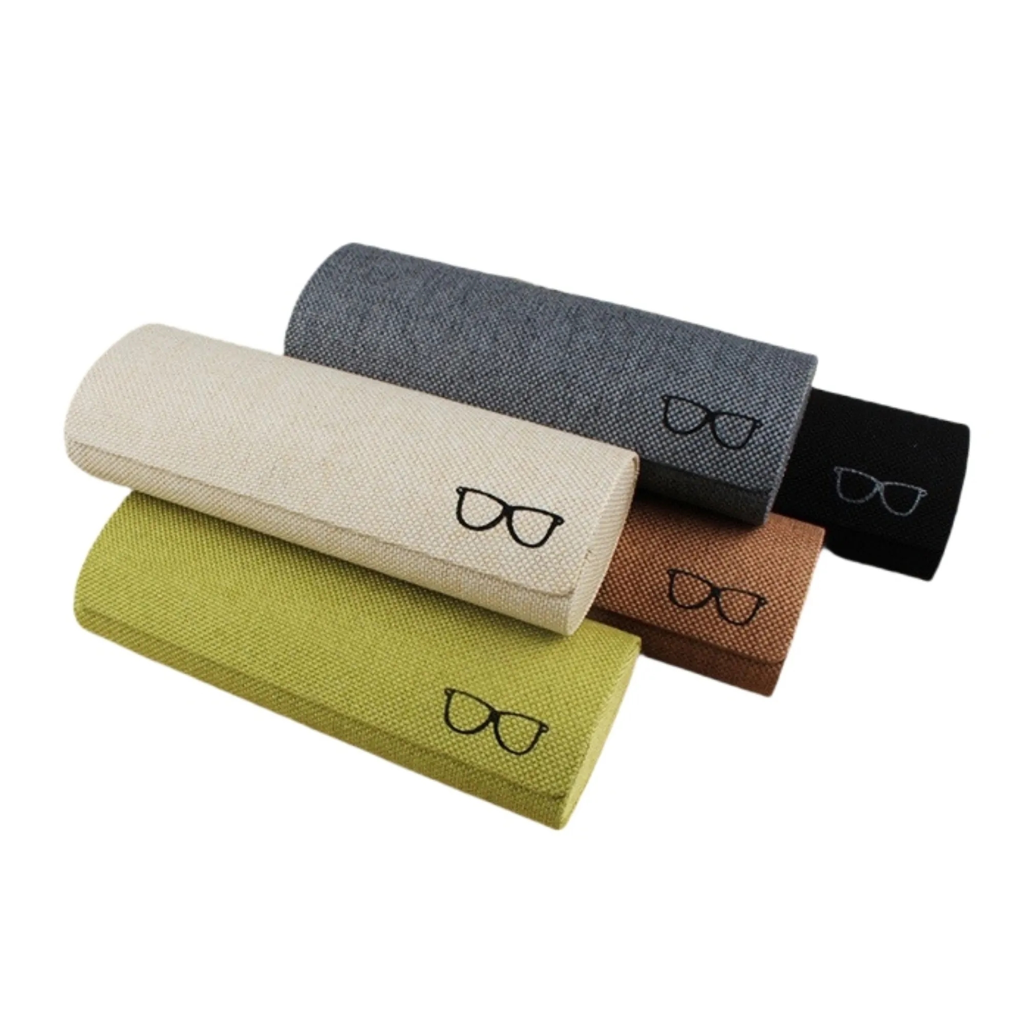 Eco Friendly Hemp Fabric Round Eyeglass Case 4
