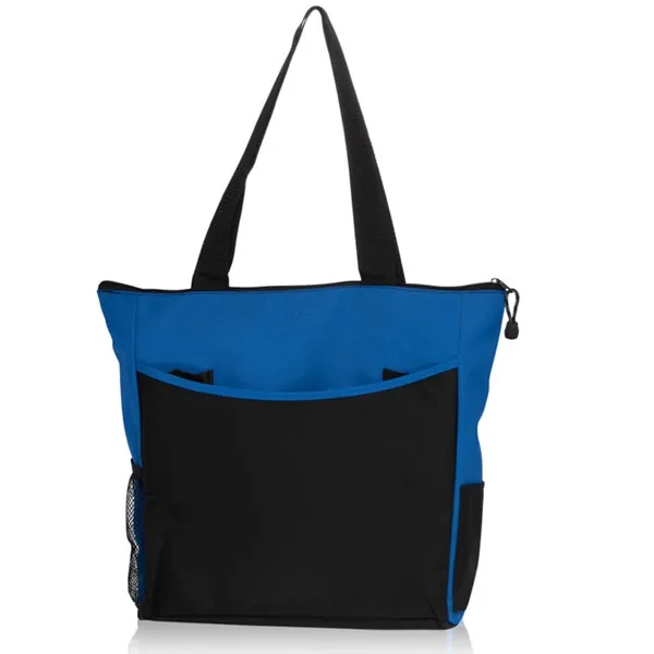 Promotional 600D Polyester Zippered Tradeshow Tote Bag 1