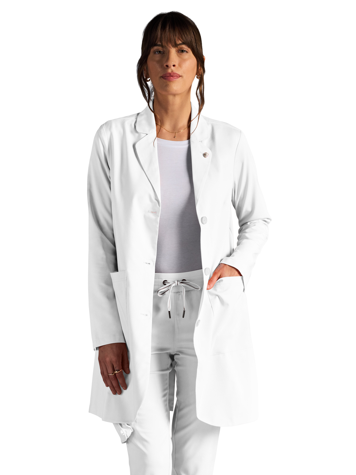 Healing Hands - HH x Dr Kwane - Women's Vera 34" Modernist Lab Coat