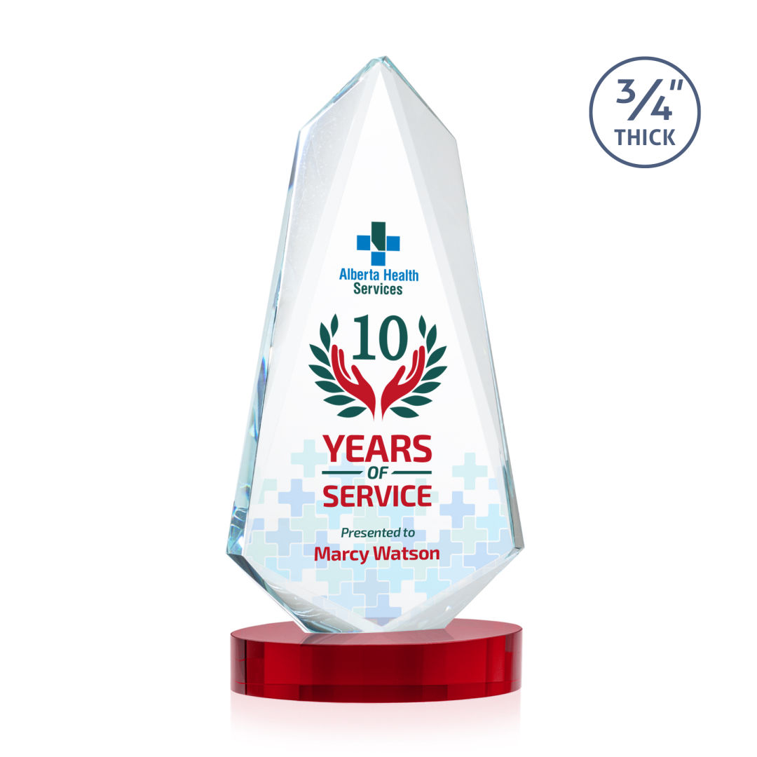 Sheridan VividPrint™ Award on Alberton Base - Red 5
