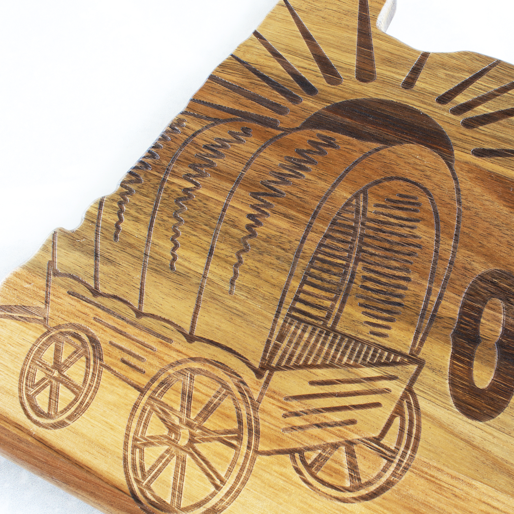Rock & Branch® Origins Series Oregon State Shaped Cutting and Serving Board 4