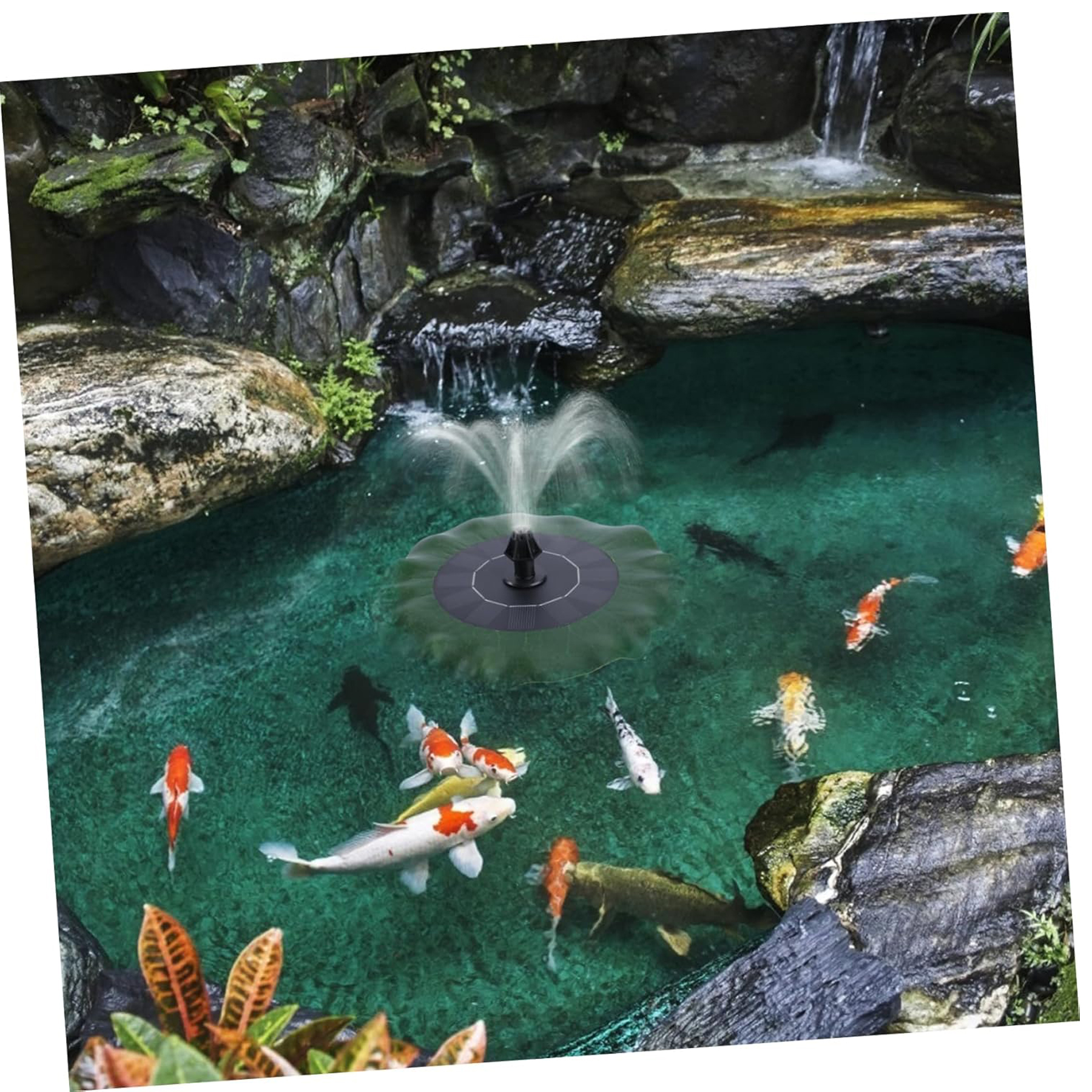 Solar-Powered Floating Lotus Fountain 3