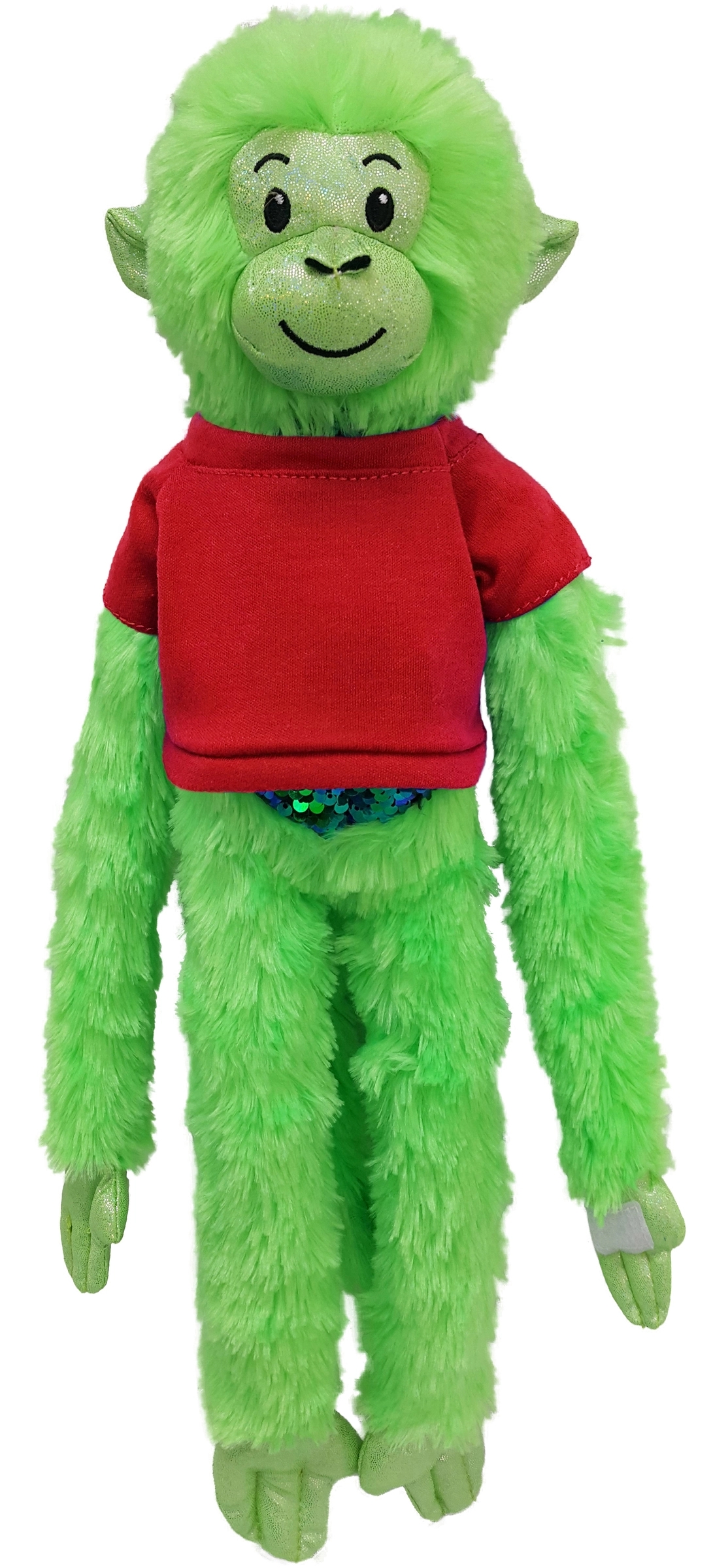 21" Green Spider Monkey with Sequins 4