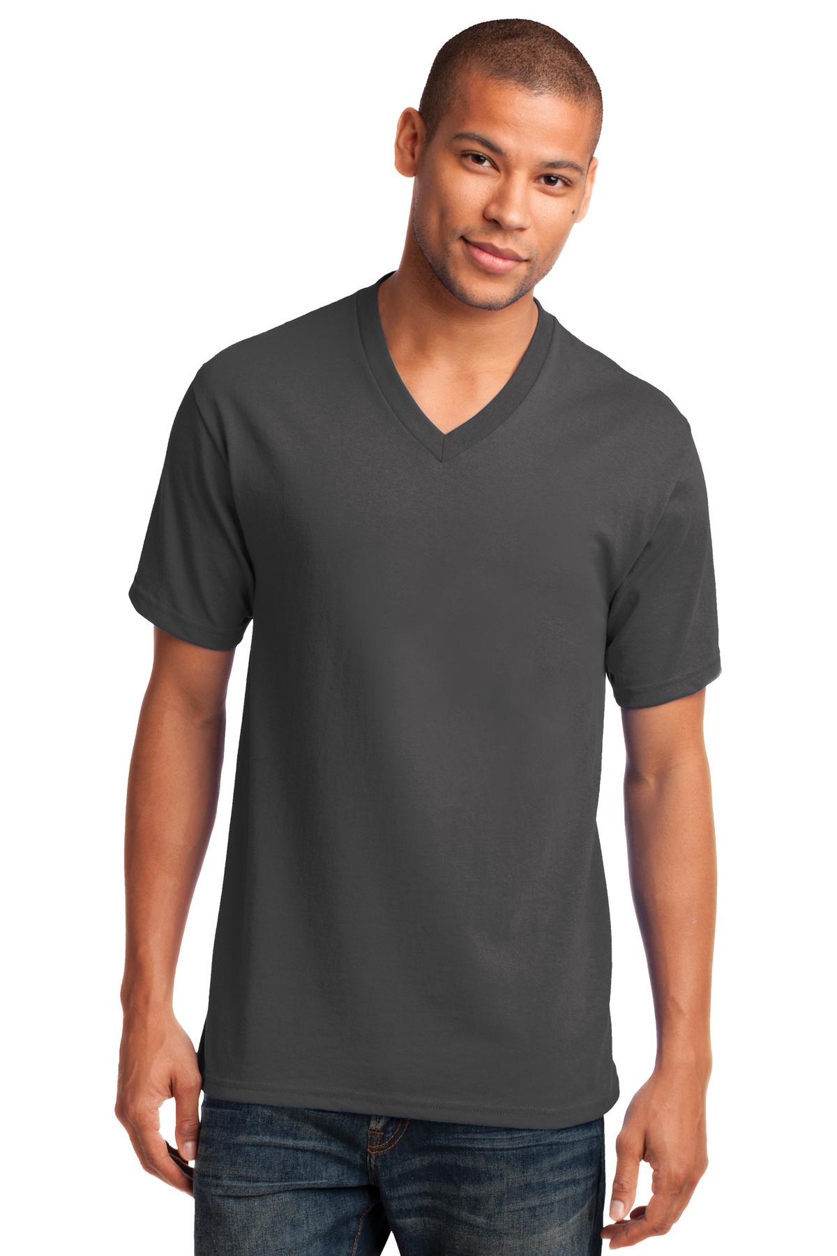 Port & Co Core Cotton V-Neck Tee. PC54V 49