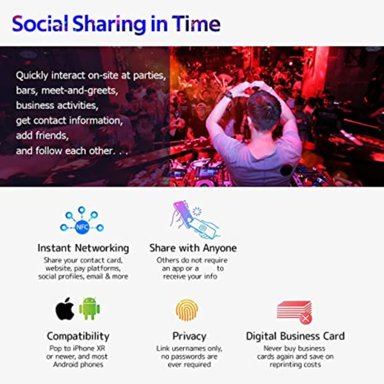 iTAGL Smart NFC Digital Business Epoxy Card 3