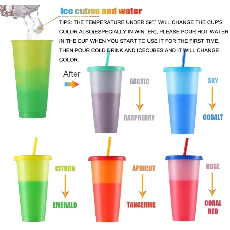 Color Change Tumbler with Straw 3