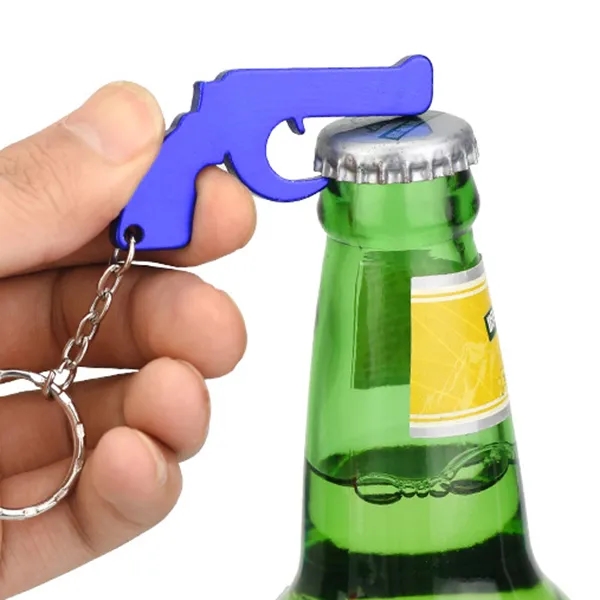 Gun Shape Bottle Opener Keychains 4