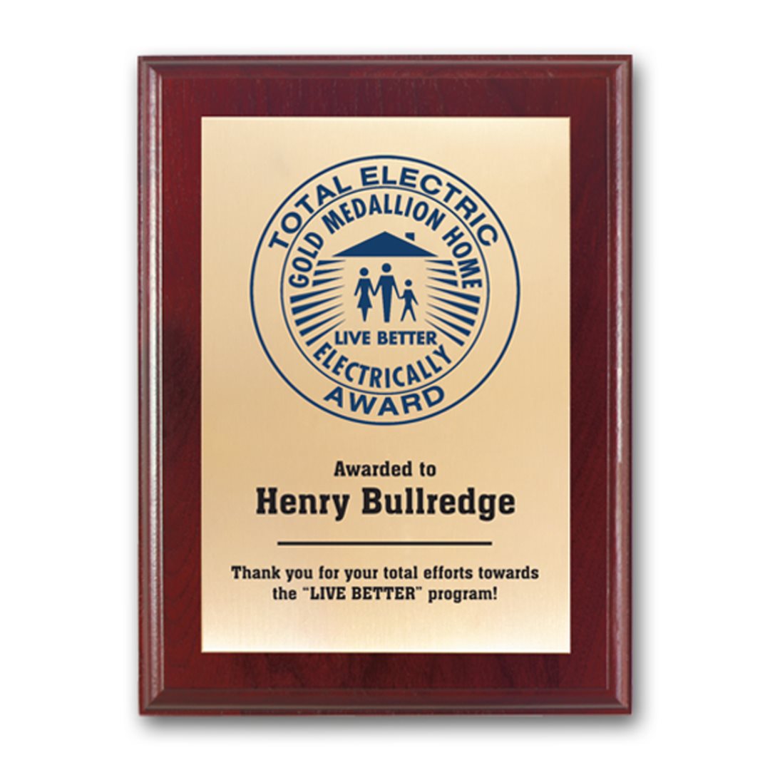 Screenprint Brass - Mahogany 4