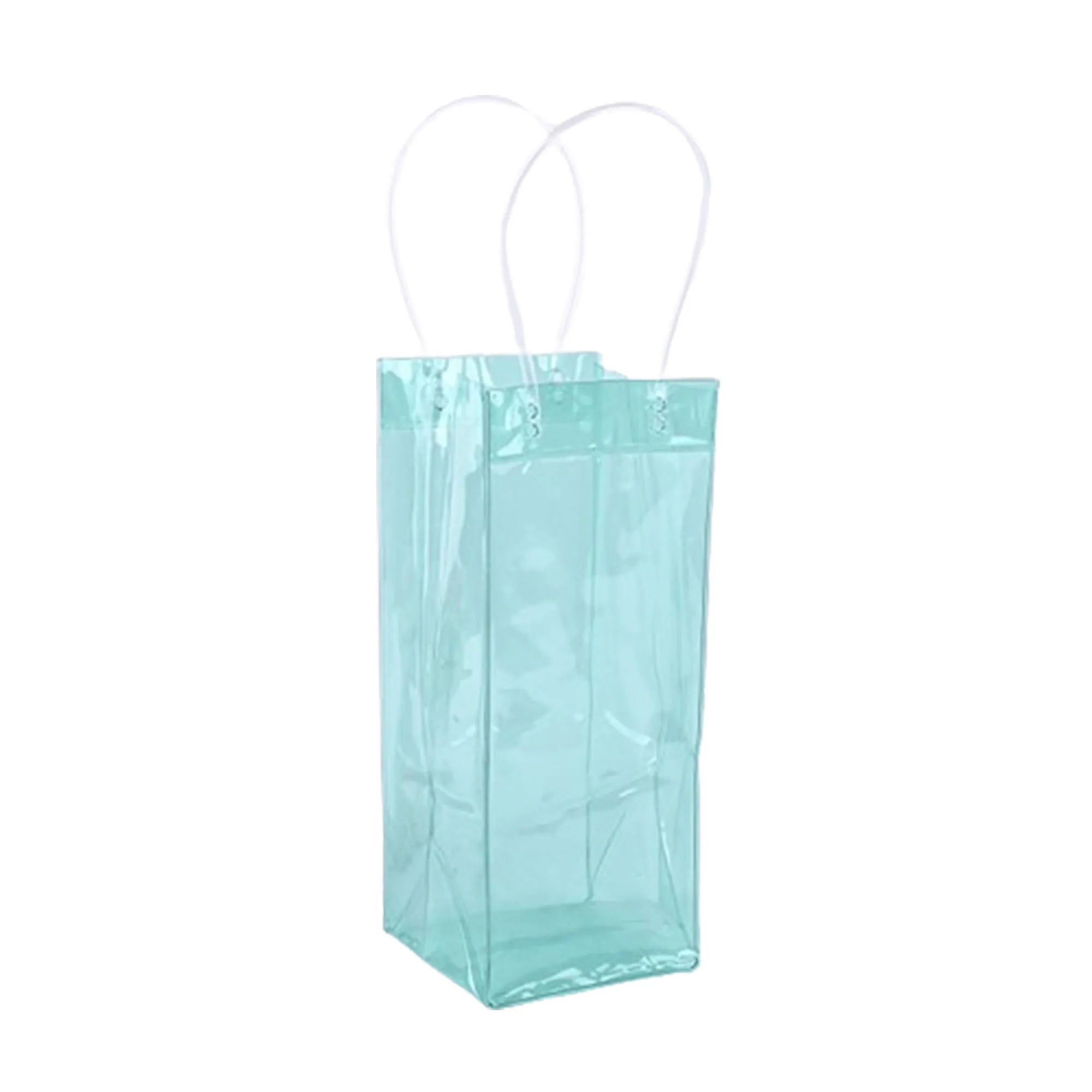 Colored Portable Collapsible Clear Wine Pouch 4
