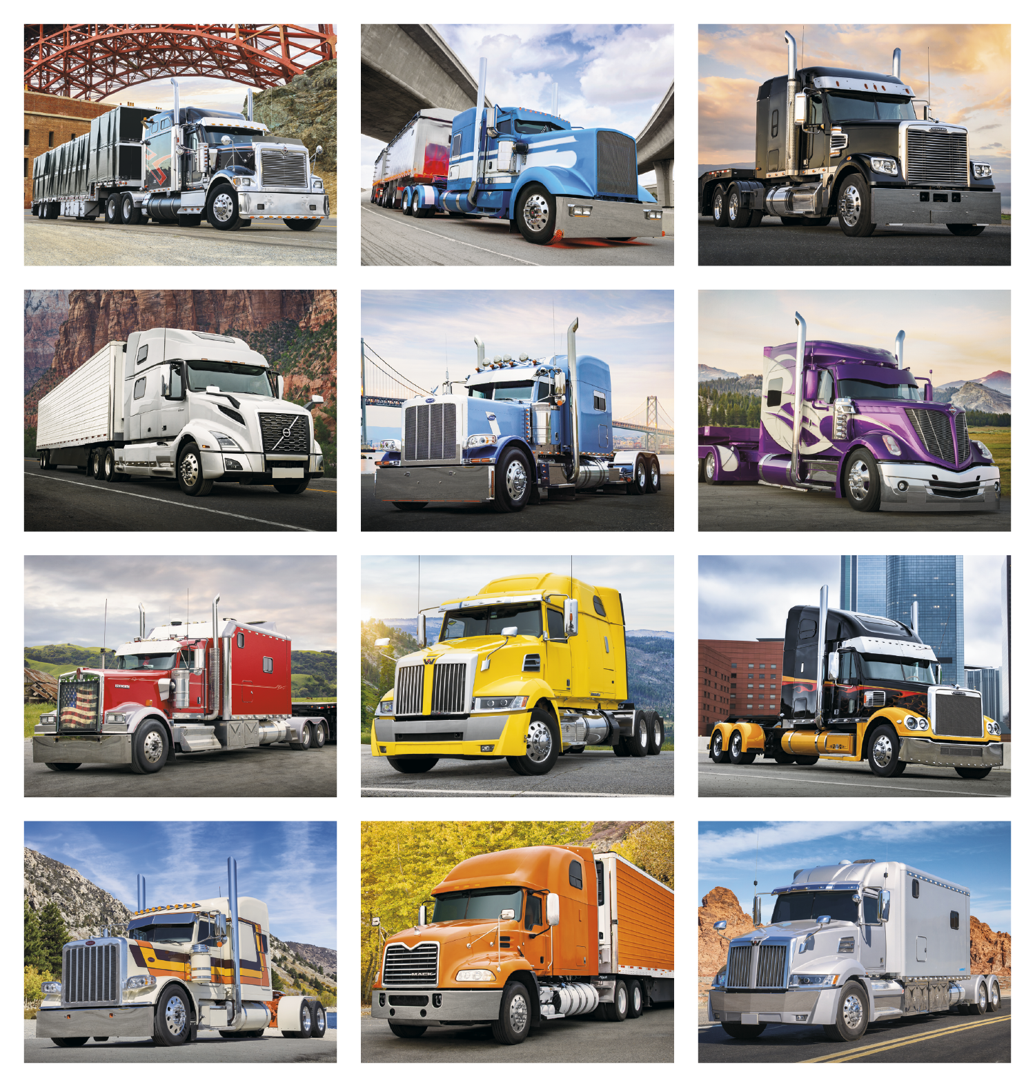 HotLine® Products 18-Wheeler Wall Appointment Calendar - Stapled 75