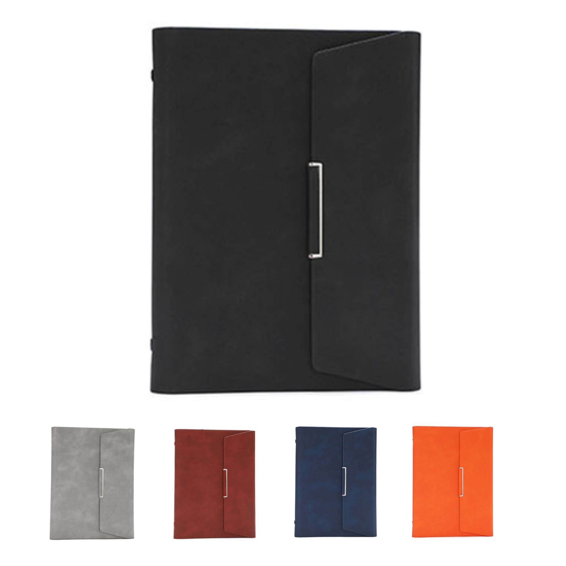 Business PU Leather Tri-Fold Notebook With Pen Gift Pack 3