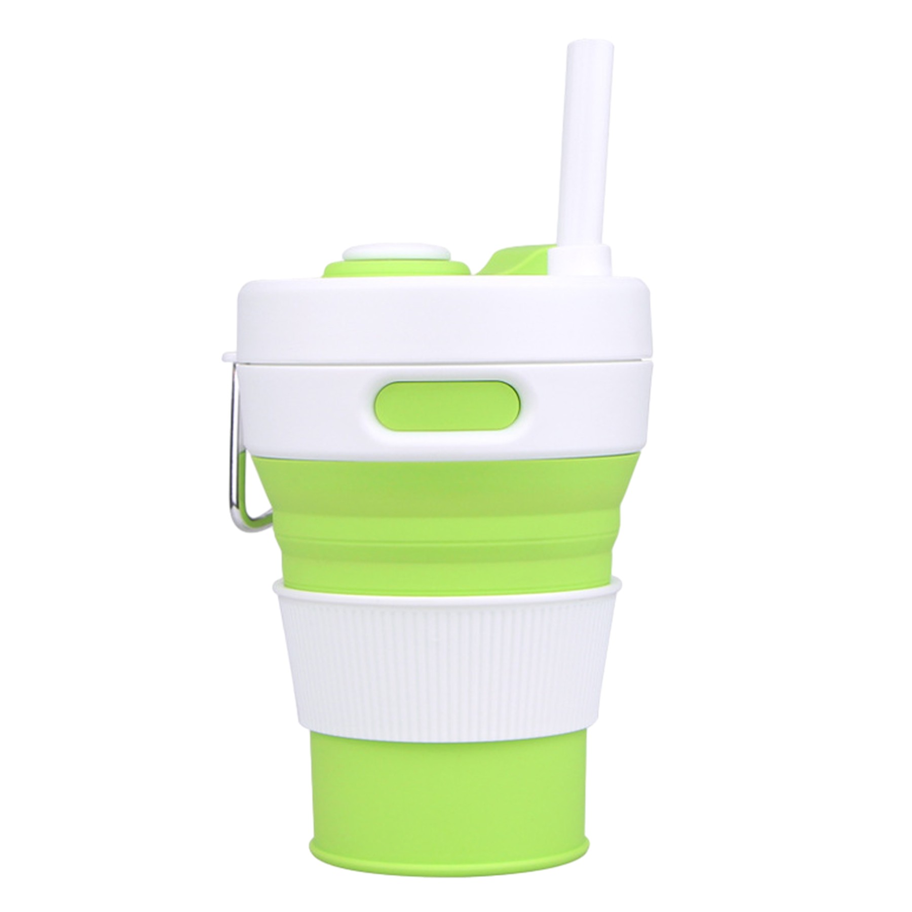 15.2Oz Silicone Folding Water Bottle W/ Straw 5