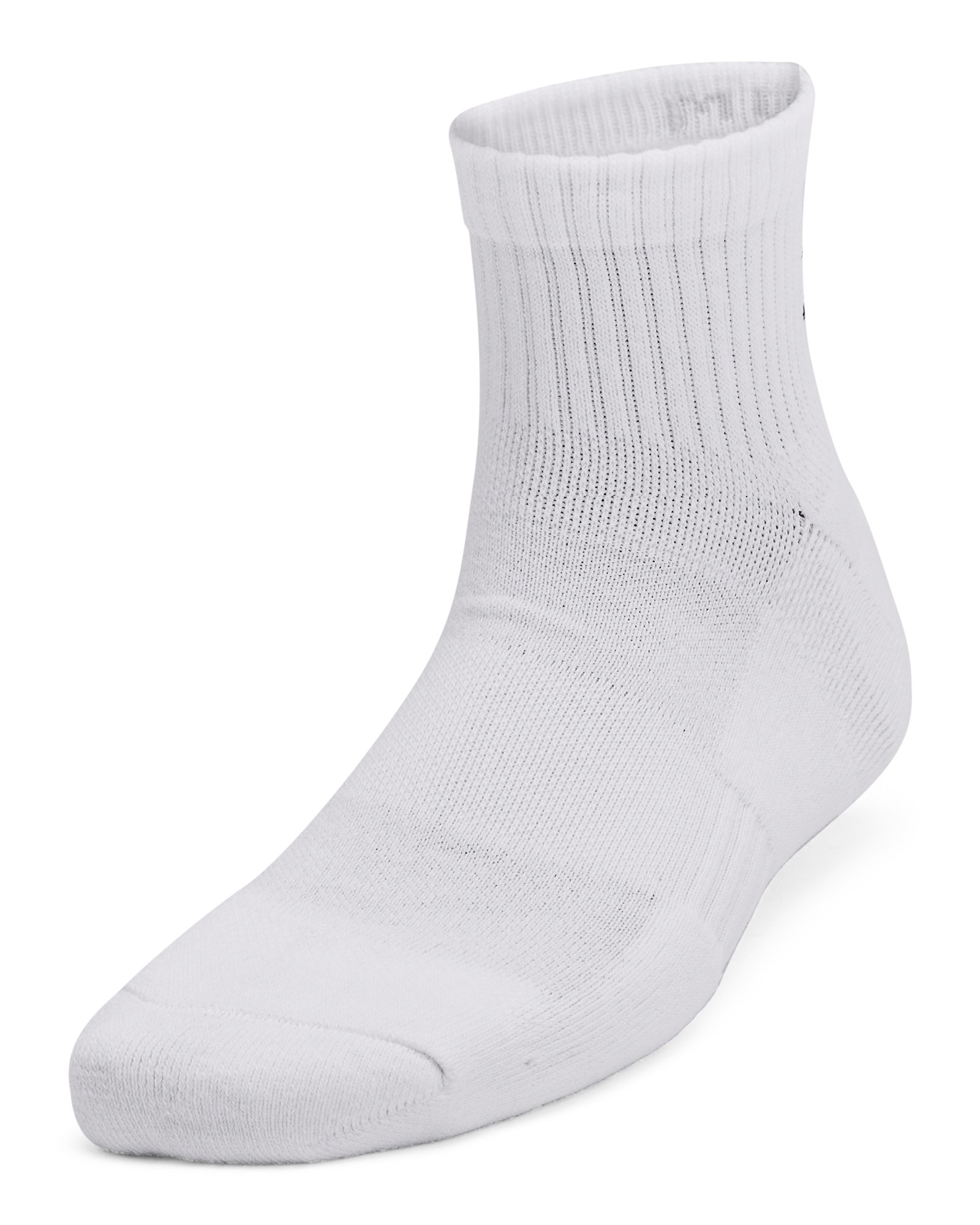 UA Training Cotton Kids' 6-Pack Quarter Socks, custom athletic wear with logo imprint 2
