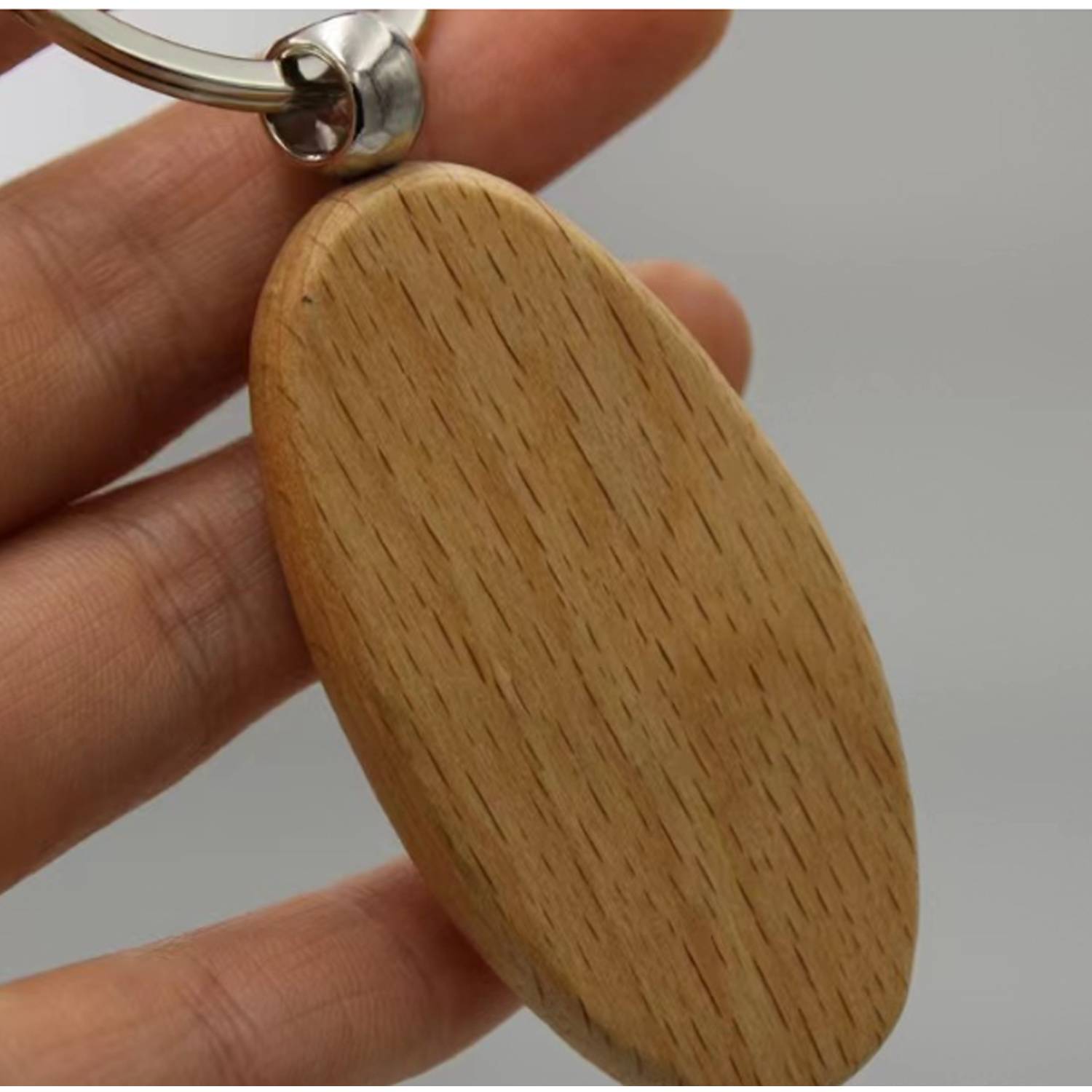 Laserable Leatherette/Metal Keychain 3