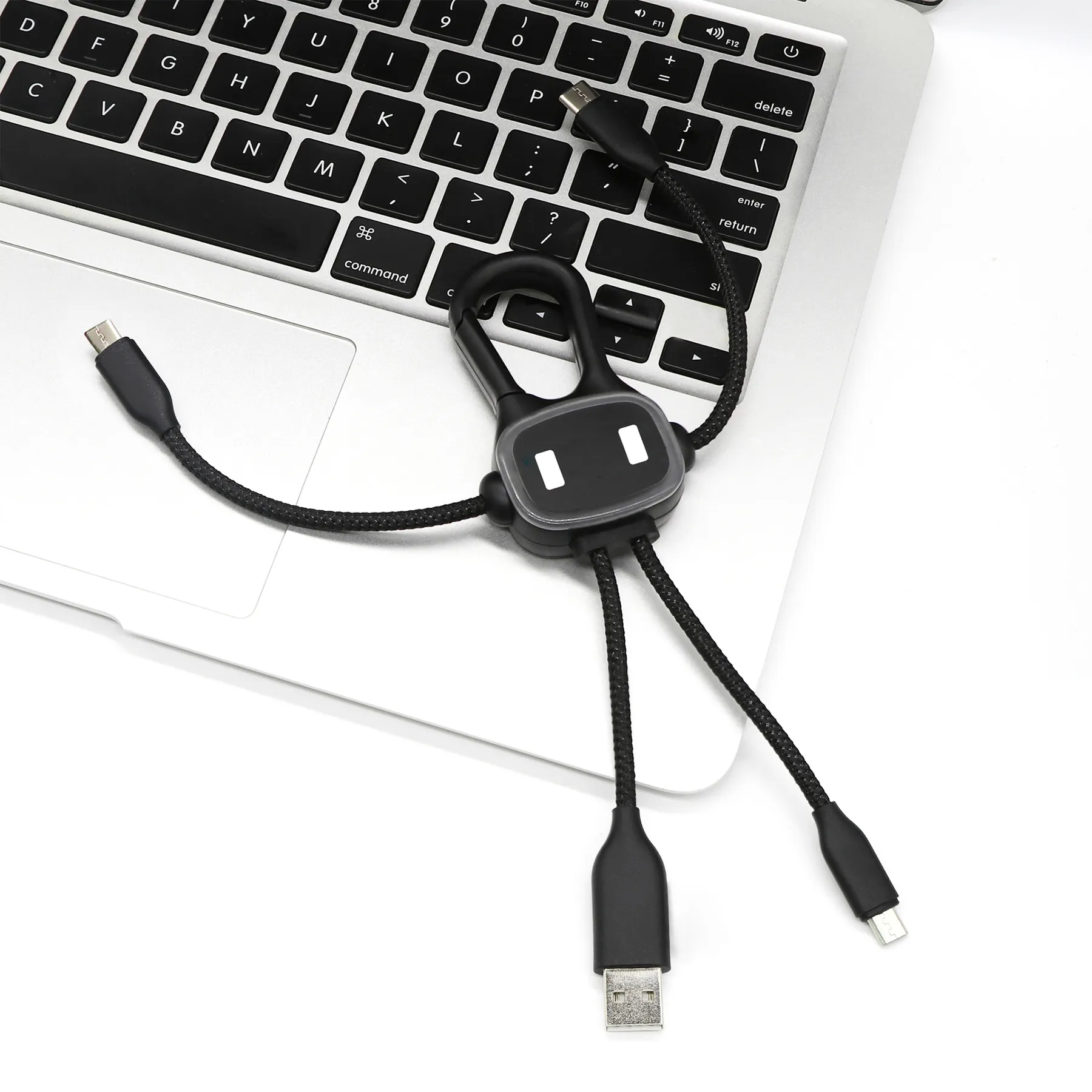 Abs Multi Functional Illuminated Keychain Data Cable 2