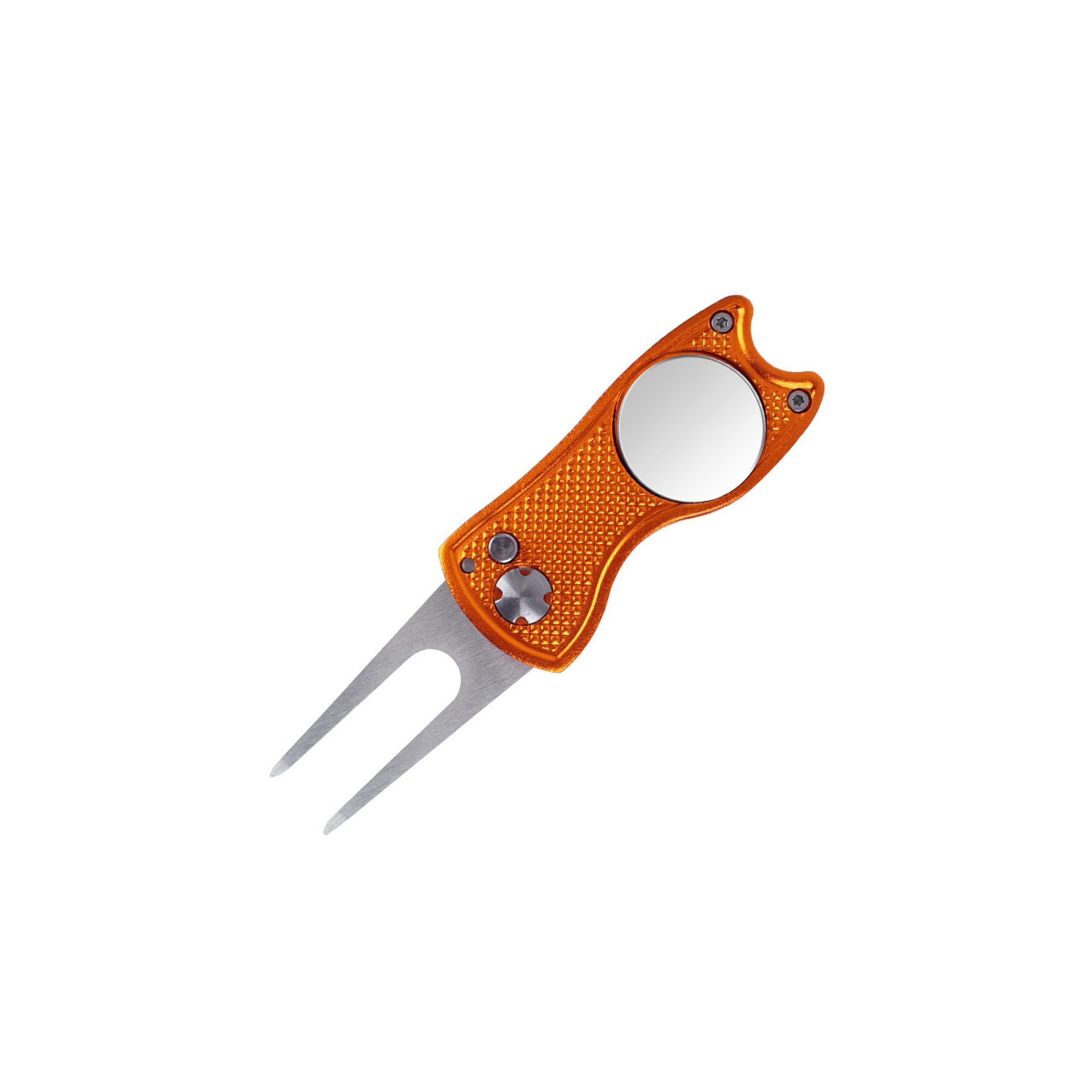 Foldable Stainless Steel Divot Fixer With Magnetic Marker 2.76" 5