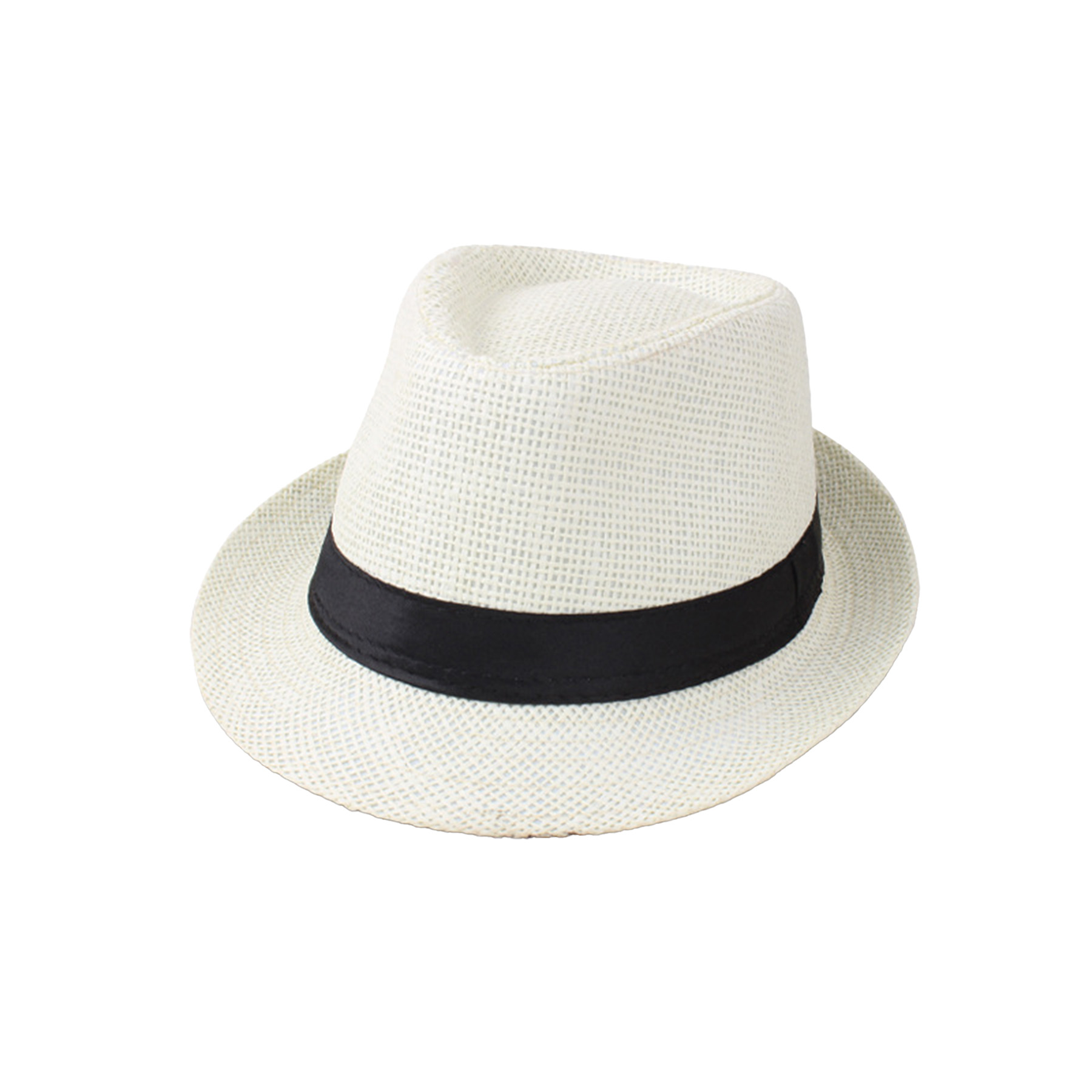 Summer Straw Fedora Hat 1