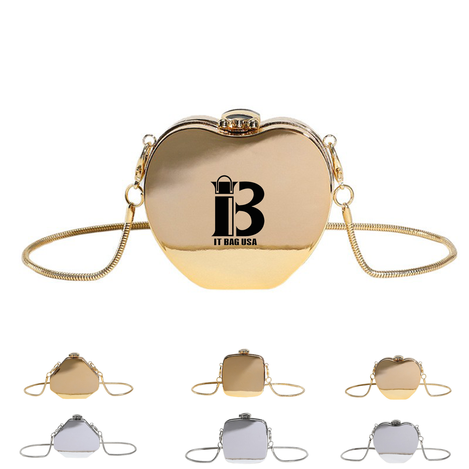 Acrylic Crossbody Chain Earphone Bag