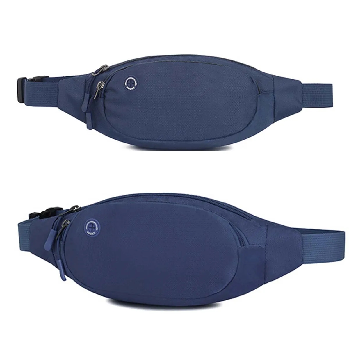 Large Crossbody Fanny Pack with 3-Zipper Pockets 4