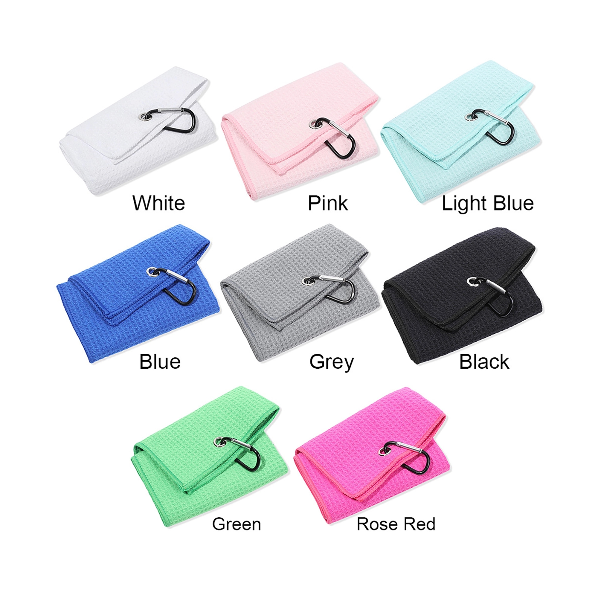 Golf Towel with Carabiner Clip 3