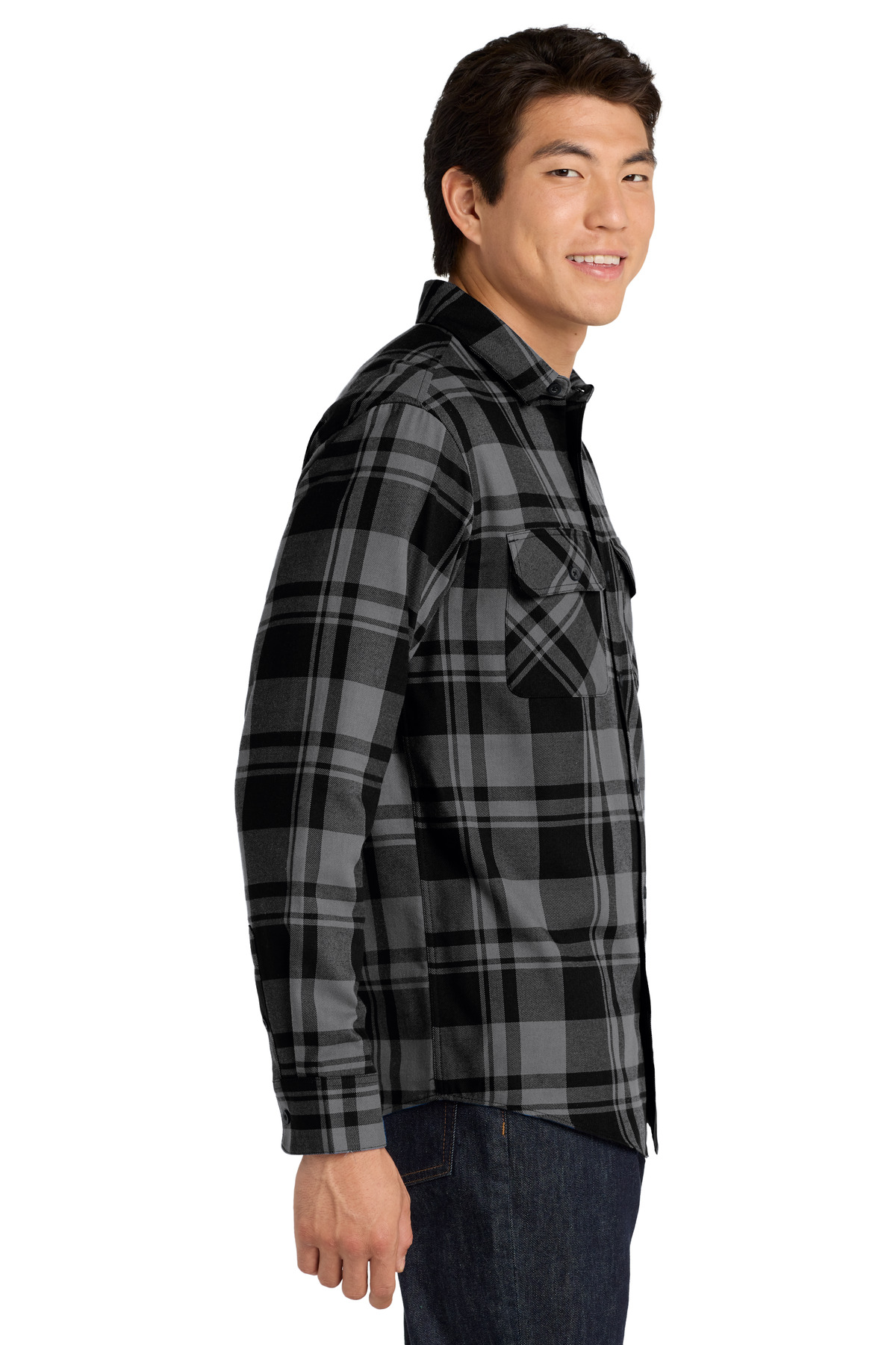 Port Authority Plaid Flannel Shirt. W668 86