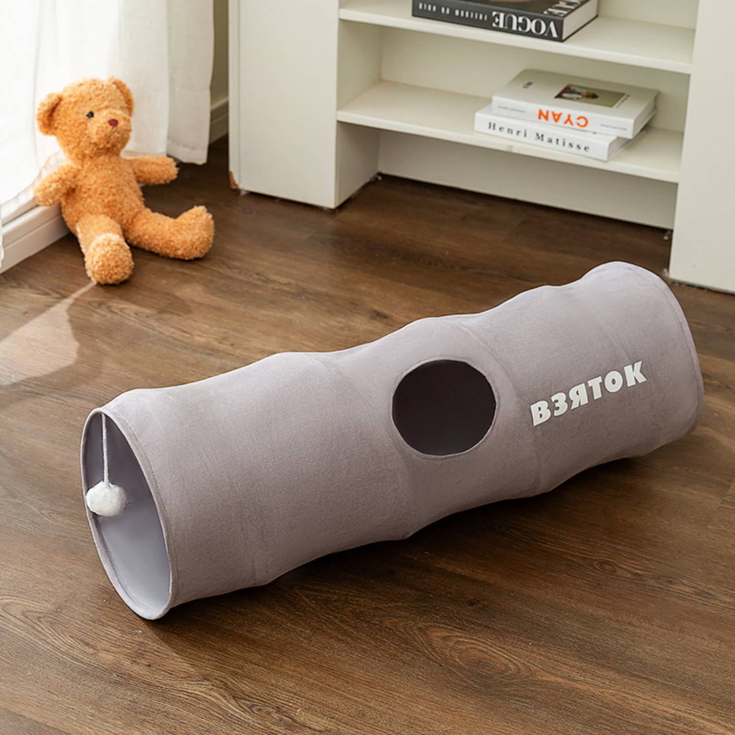Foldable Cartoon Cat Tunnel Toy 4