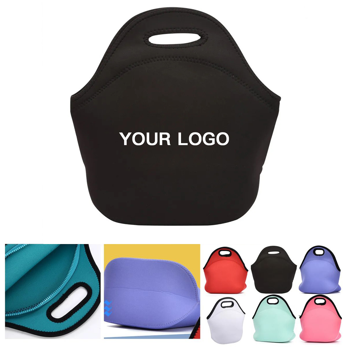 Reusable Neoprene Lunch Tote for Travel 8