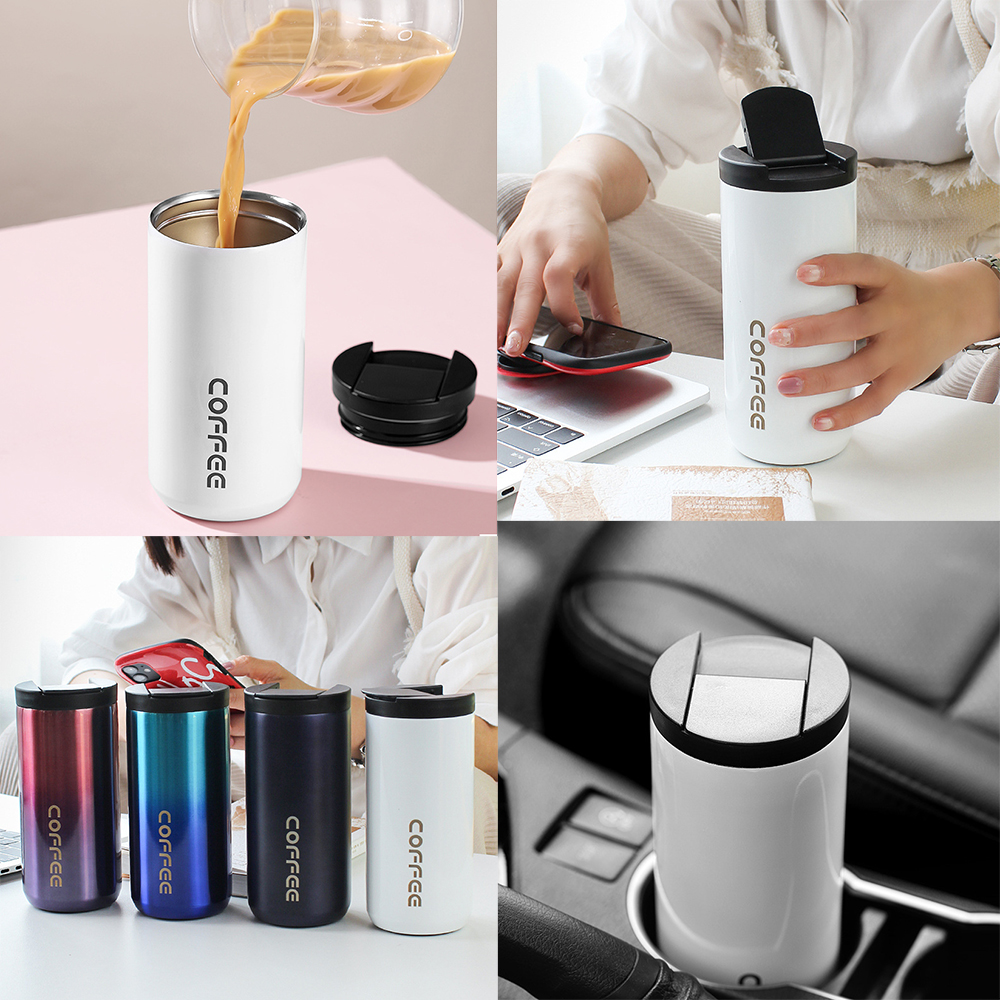 380ML Stainless Steel Coffee Cup Vacuum Cup 3