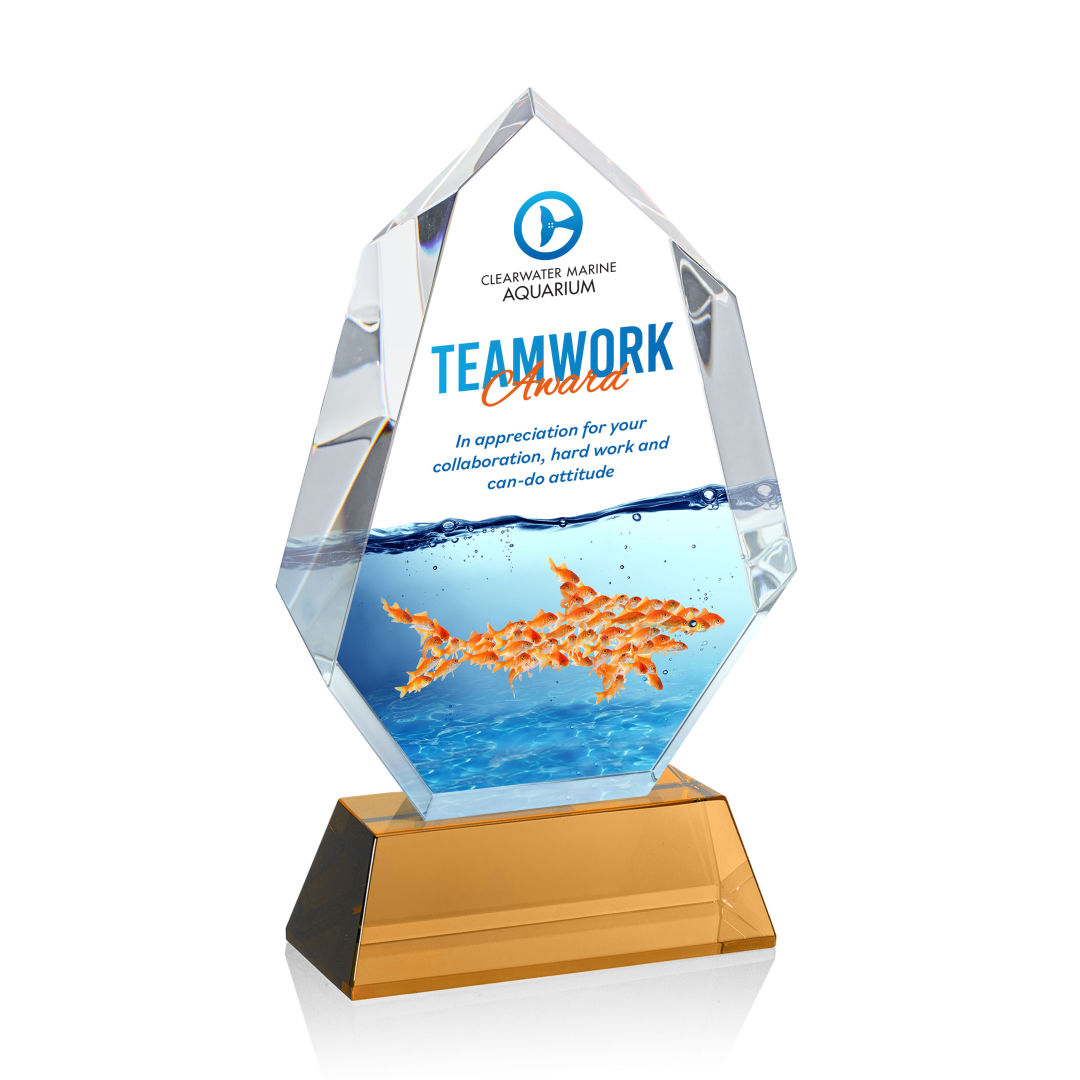 Norwood VividPrint™ Award on Newhaven Base - Amber 7
